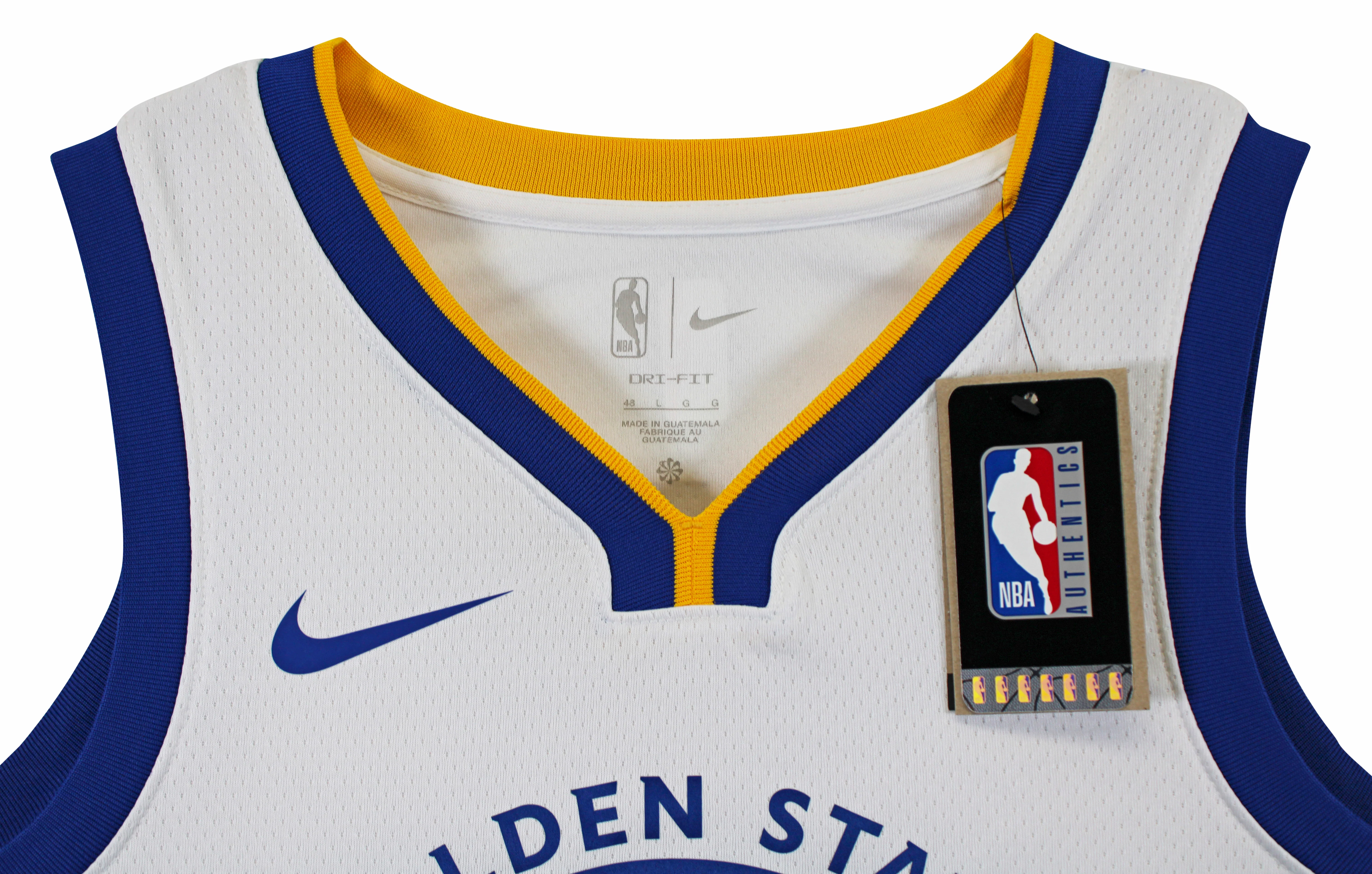 Warriors Stephen Curry Signed White Nike Association Edition Swingman Jersey BAS - Image 6