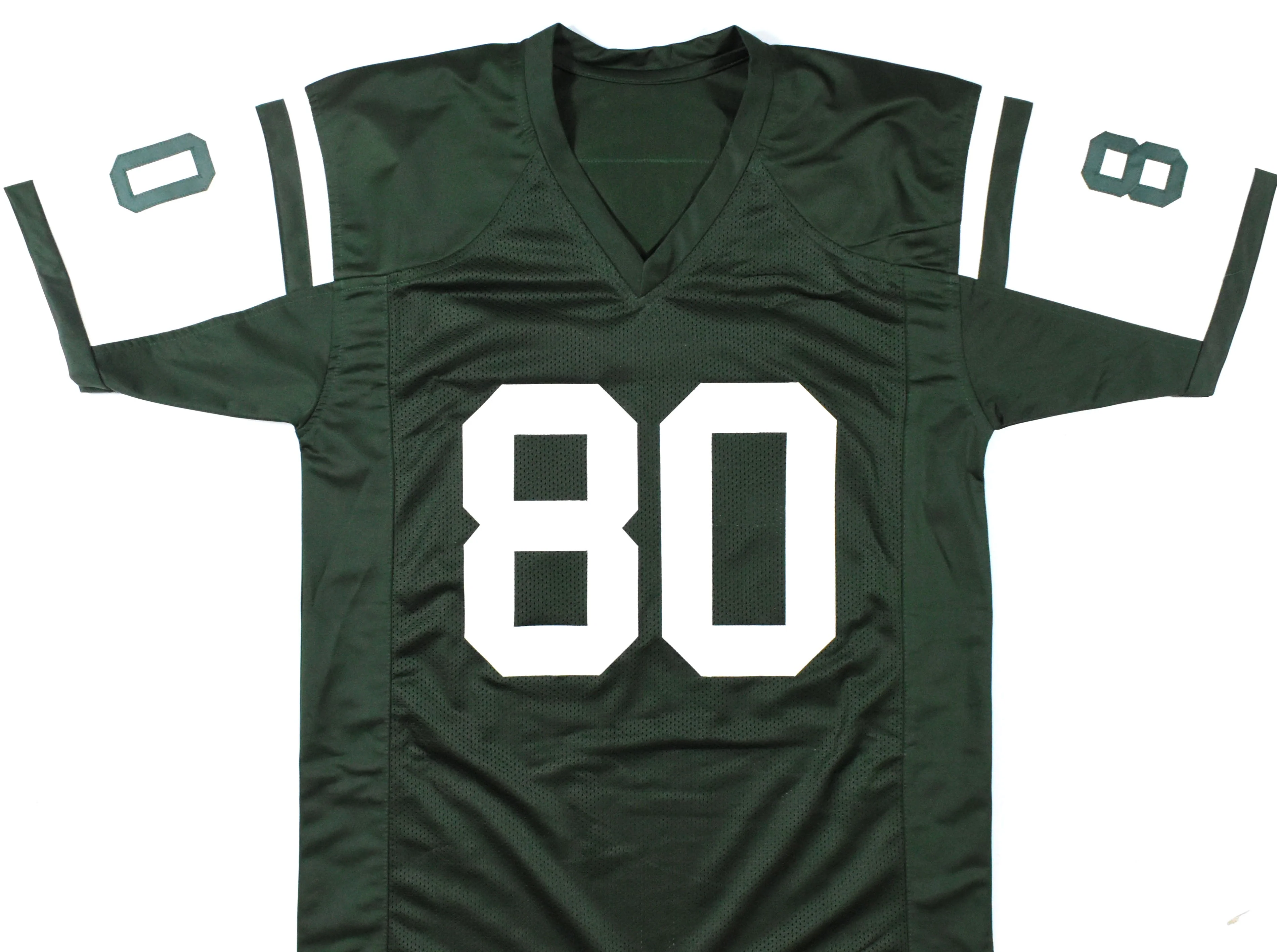 Wayne Chrebet Autographed Green Pro Style Jersey - Beckett W Hologram *Black - Image 3