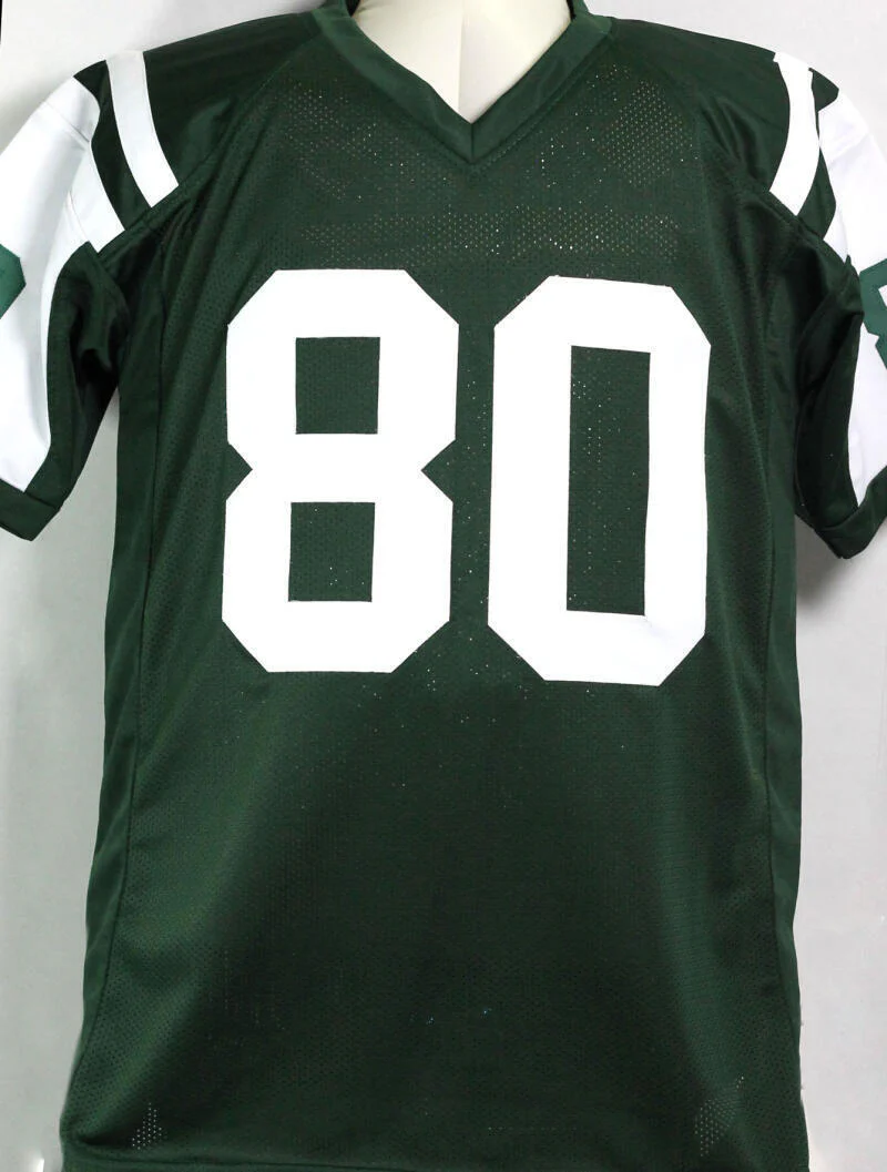 Wayne Chrebet Autographed Green Pro Style Jersey - JSA W Auth *8 - Image 3