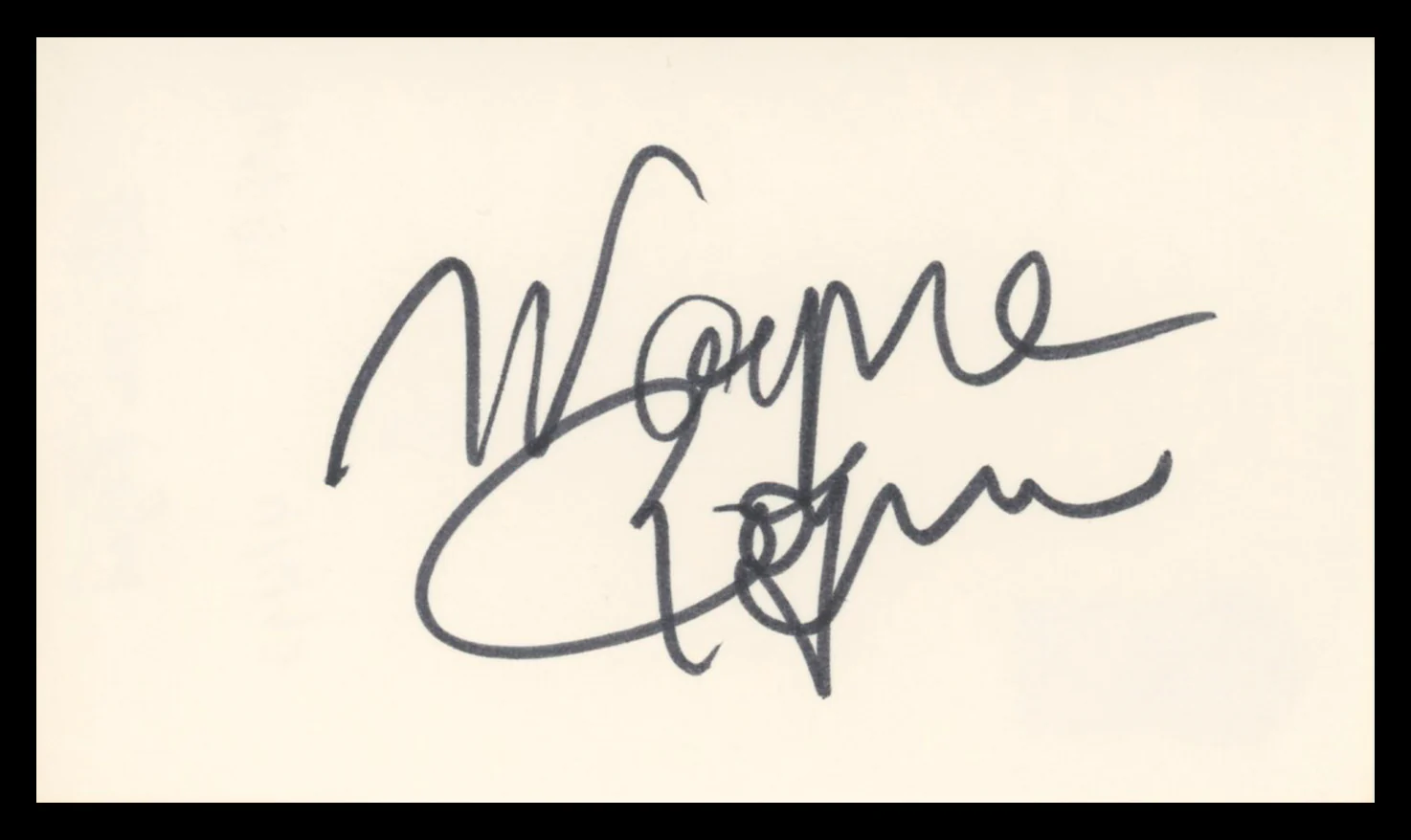 Wayne Rogers M*A*S*H Authentic Signed 3x5 Index Card Autographed BAS #BV03150 - Image 2