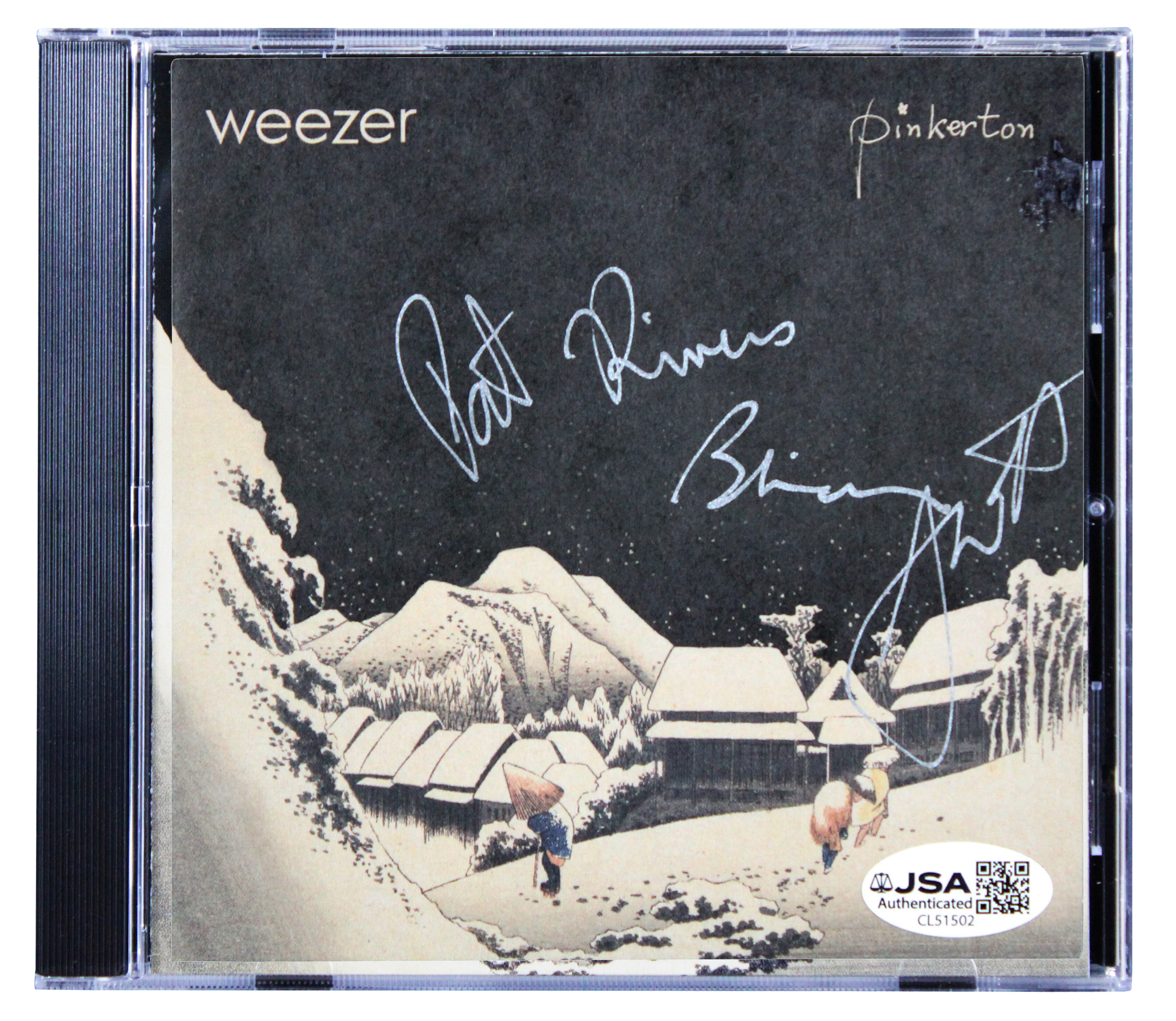 Weezer (4) Cuomo, Bell, Shriner & Wilson Signed Pinkerton CD Insert JSA #CL51502 - Image 2