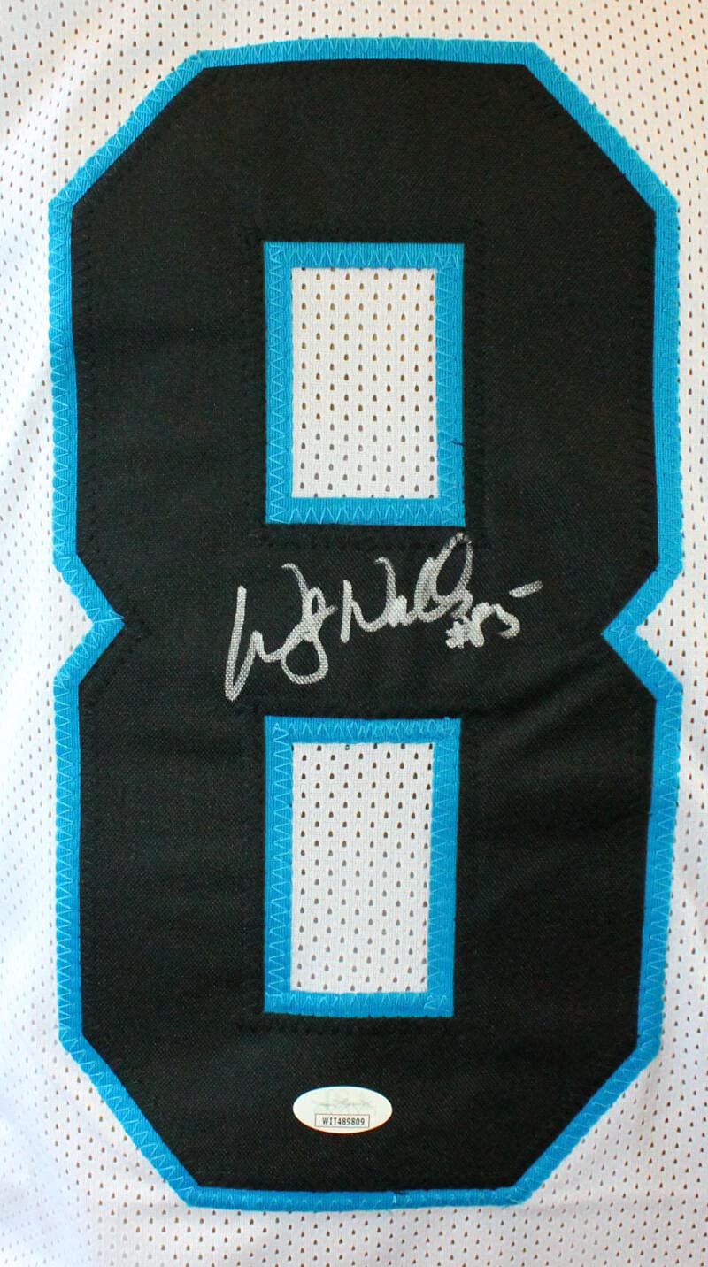Wesley Walls Autographed White Pro Style Jersey- JSA Witnessed Auth *Silver - Image 5