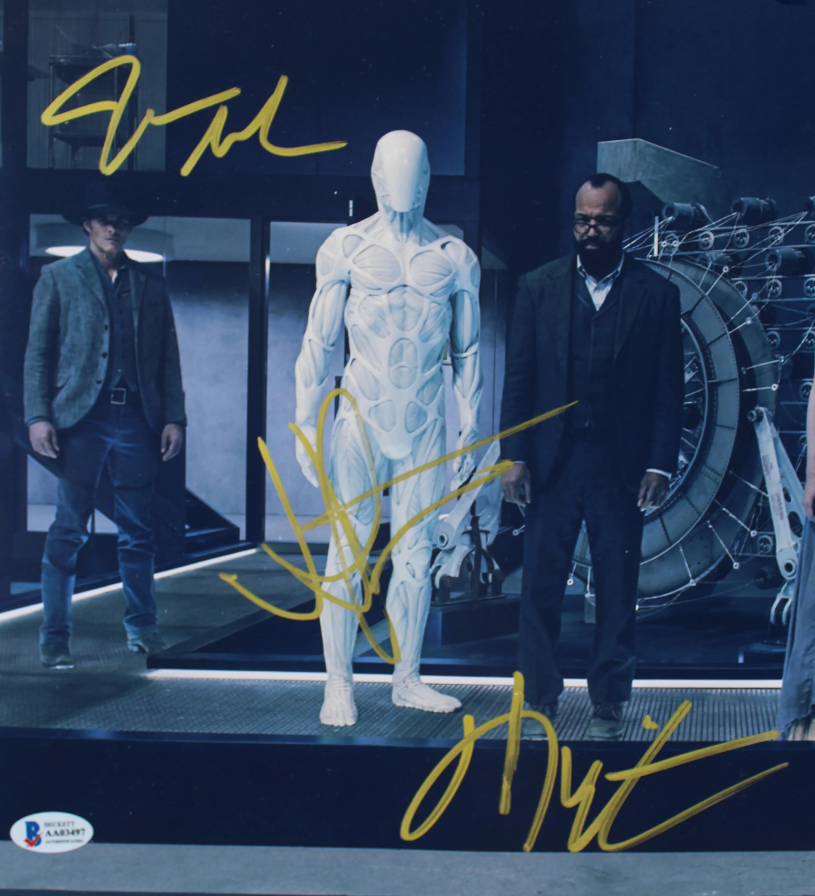 Westworld (3) Abrams, Wright & Marsden Authentic Signed 12x18 Photo BAS #AA03497 - Image 3