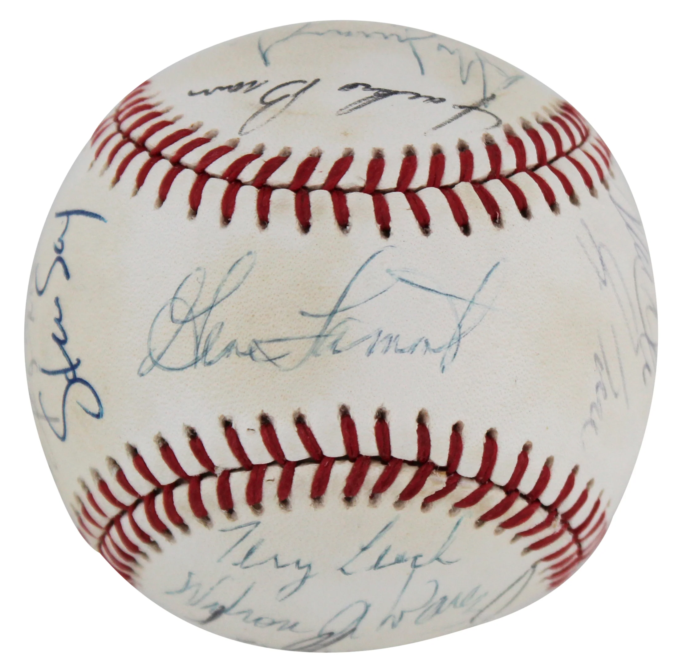 White Sox (25) Sax, Ventura, Cora, Thigpen Signed Oal Baseball BAS #AD64013 - Image 3