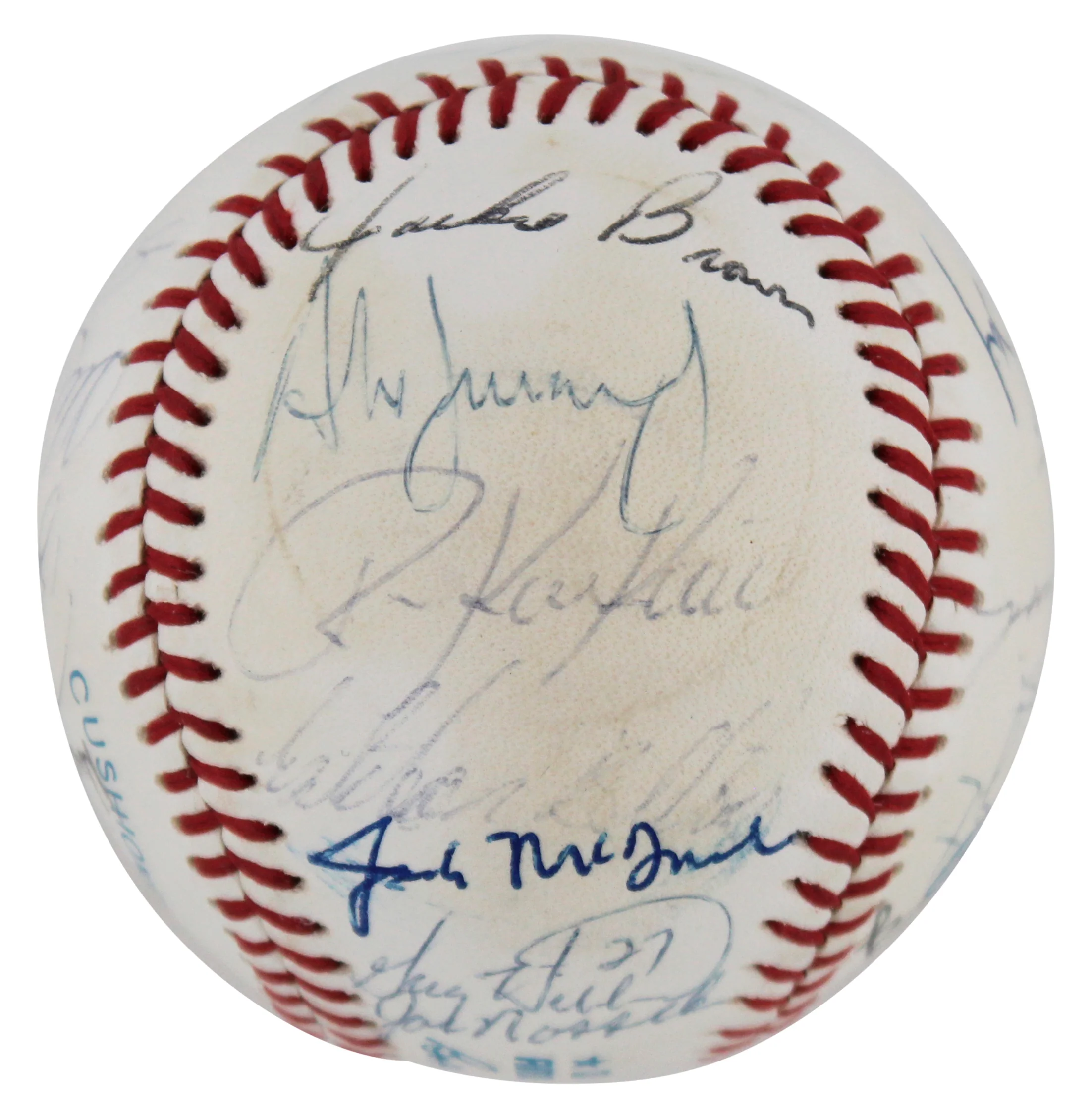 White Sox (25) Sax, Ventura, Cora, Thigpen Signed Oal Baseball BAS #AD64013 - Image 4