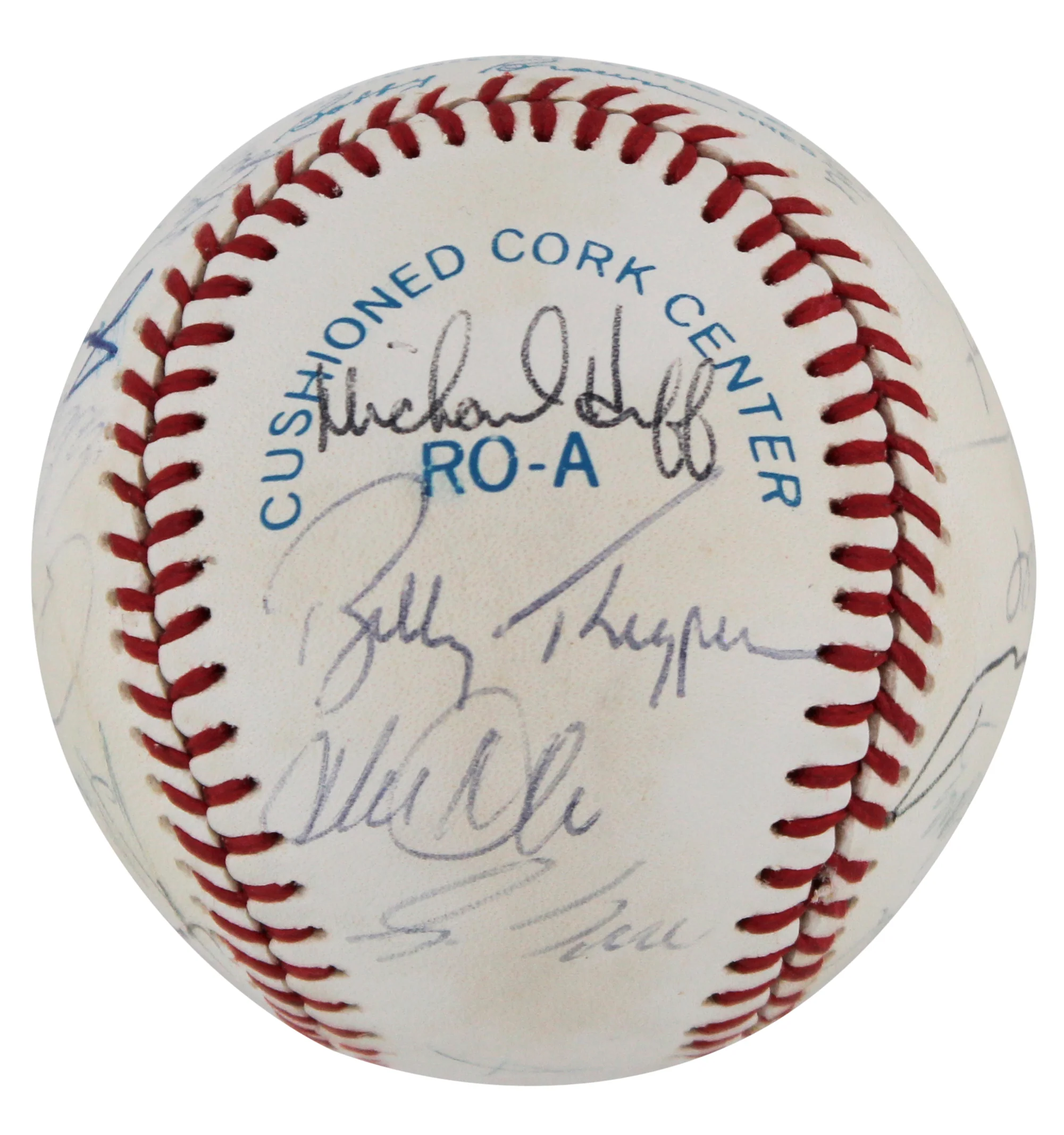 White Sox (25) Sax, Ventura, Cora, Thigpen Signed Oal Baseball BAS #AD64013 - Image 5