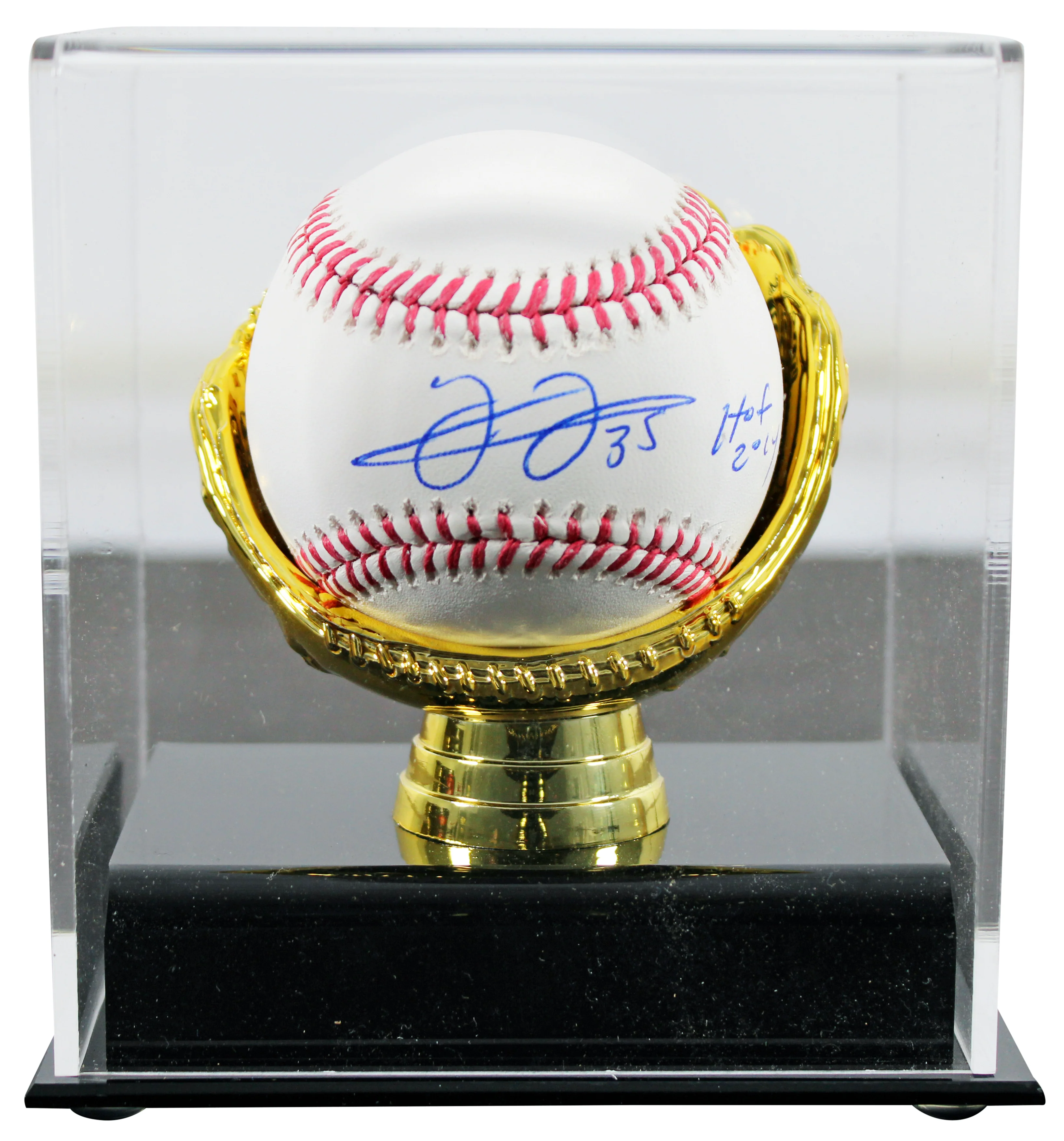 White Sox Frank Thomas "HOF 2014" Authentic Signed Oml Baseball w/ Case BAS - Image 2