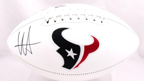Will Anderson Autographed Houston Texans Logo Football- Fanatics *Black - Image 8