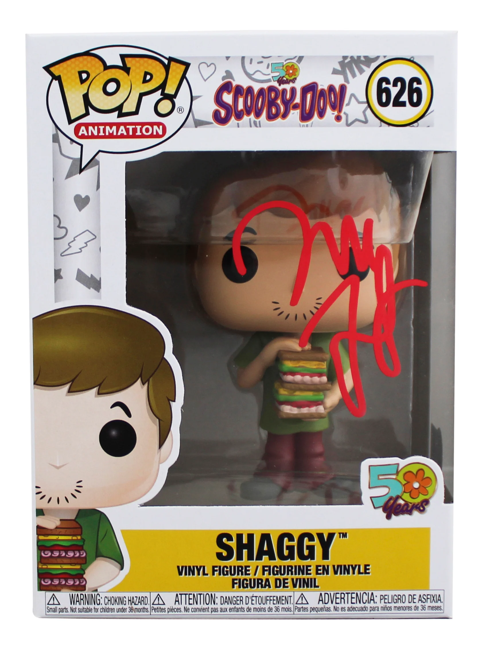 Will Forte Scooby-Doo Signed Shaggy #626 Funko Pop Vinyl Figure BAS #BR28981 - Image 2