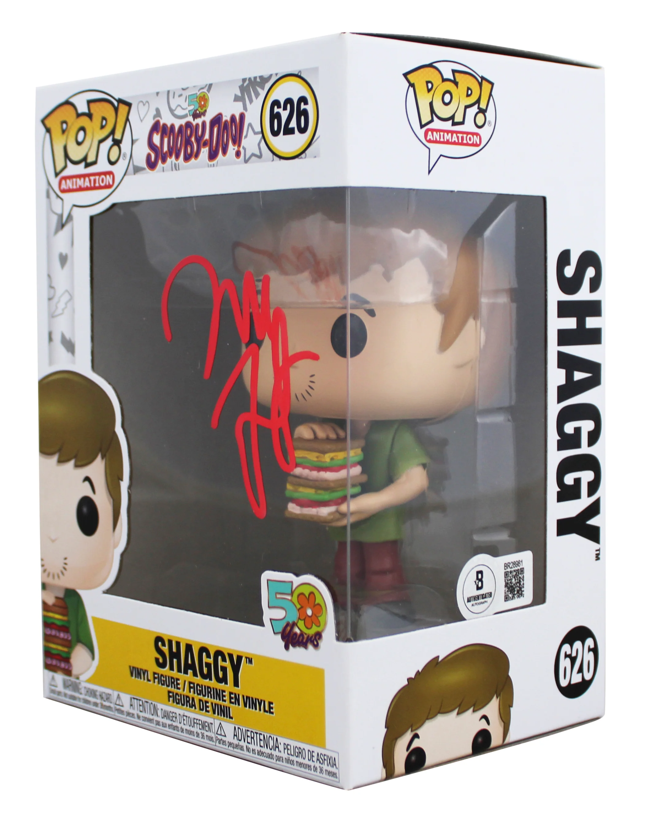 Will Forte Scooby-Doo Signed Shaggy #626 Funko Pop Vinyl Figure BAS #BR28981 - Image 3