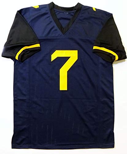 Will Grier Autographed Blue College Style Jersey - JSA W Auth *Black - Image 6