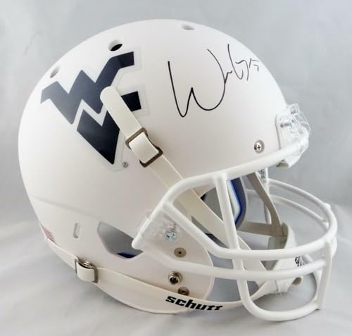 Will Grier Signed West Virginia Full Size White Schutt Helmet - JSA W Auth - Image 6