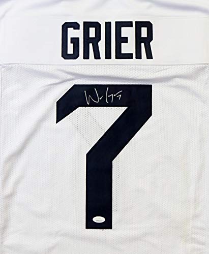 Will Grier Autographed White College Style Jersey - JSA W Auth *Silver - Image 5