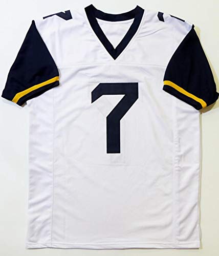 Will Grier Autographed White College Style Jersey - JSA W Auth *Silver - Image 6