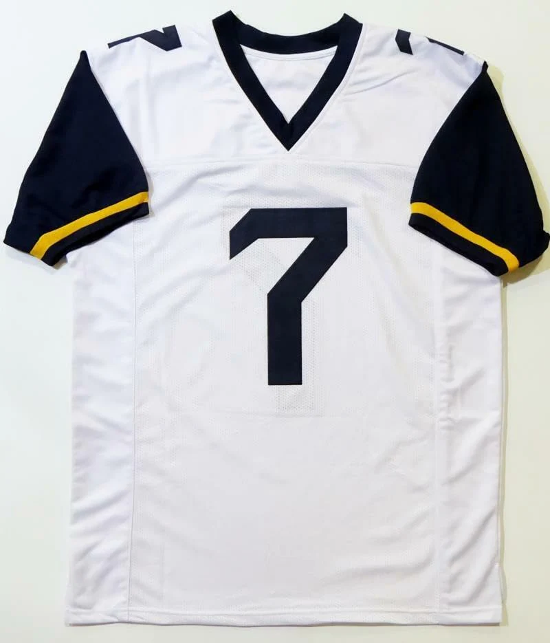 Will Grier Autographed White College Style Jersey - JSA W Auth *Silver - Image 8
