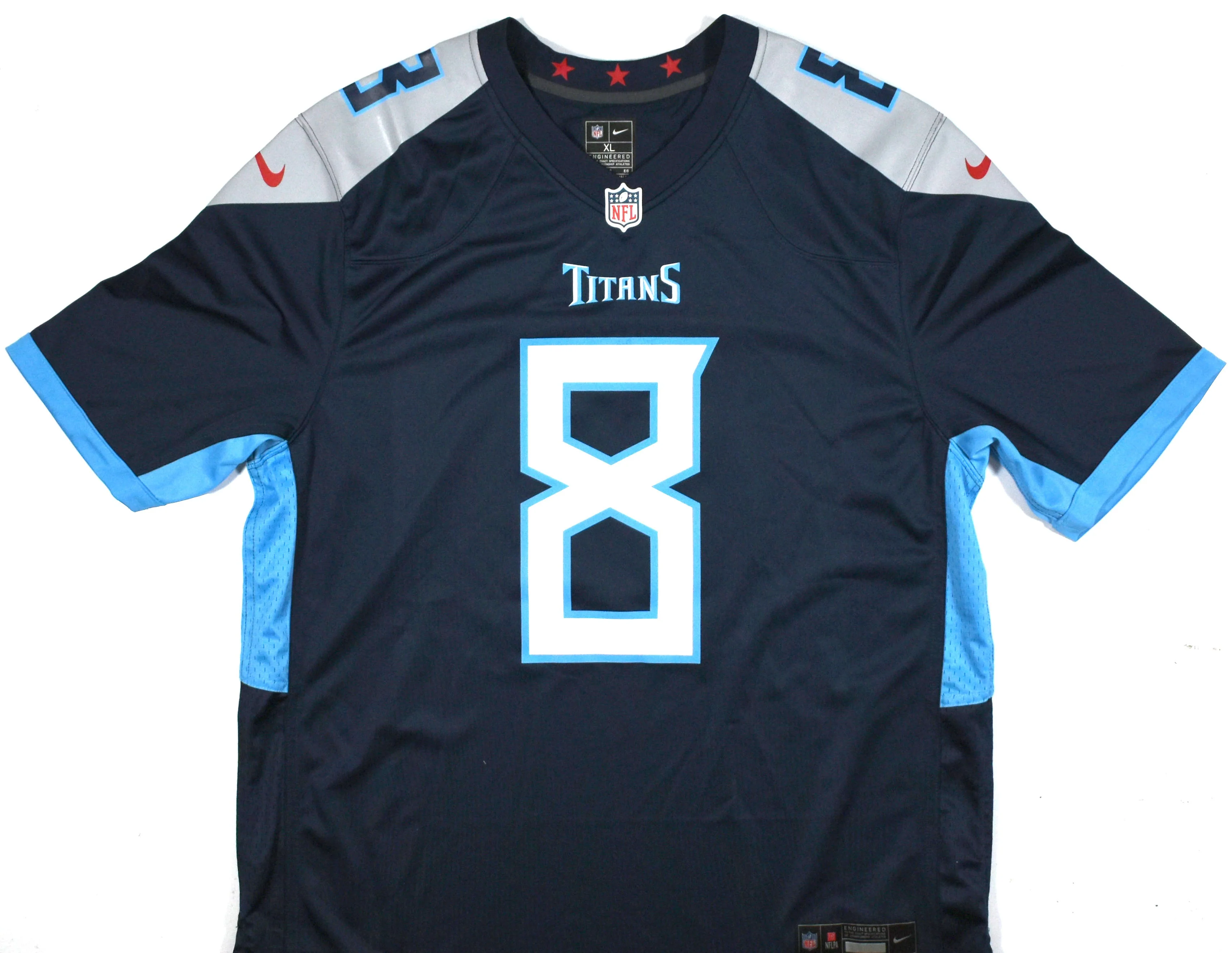 Will Levis Autographed Tennessee Titans Nike Blue Game Jersey - Fanatics *Black - Image 3