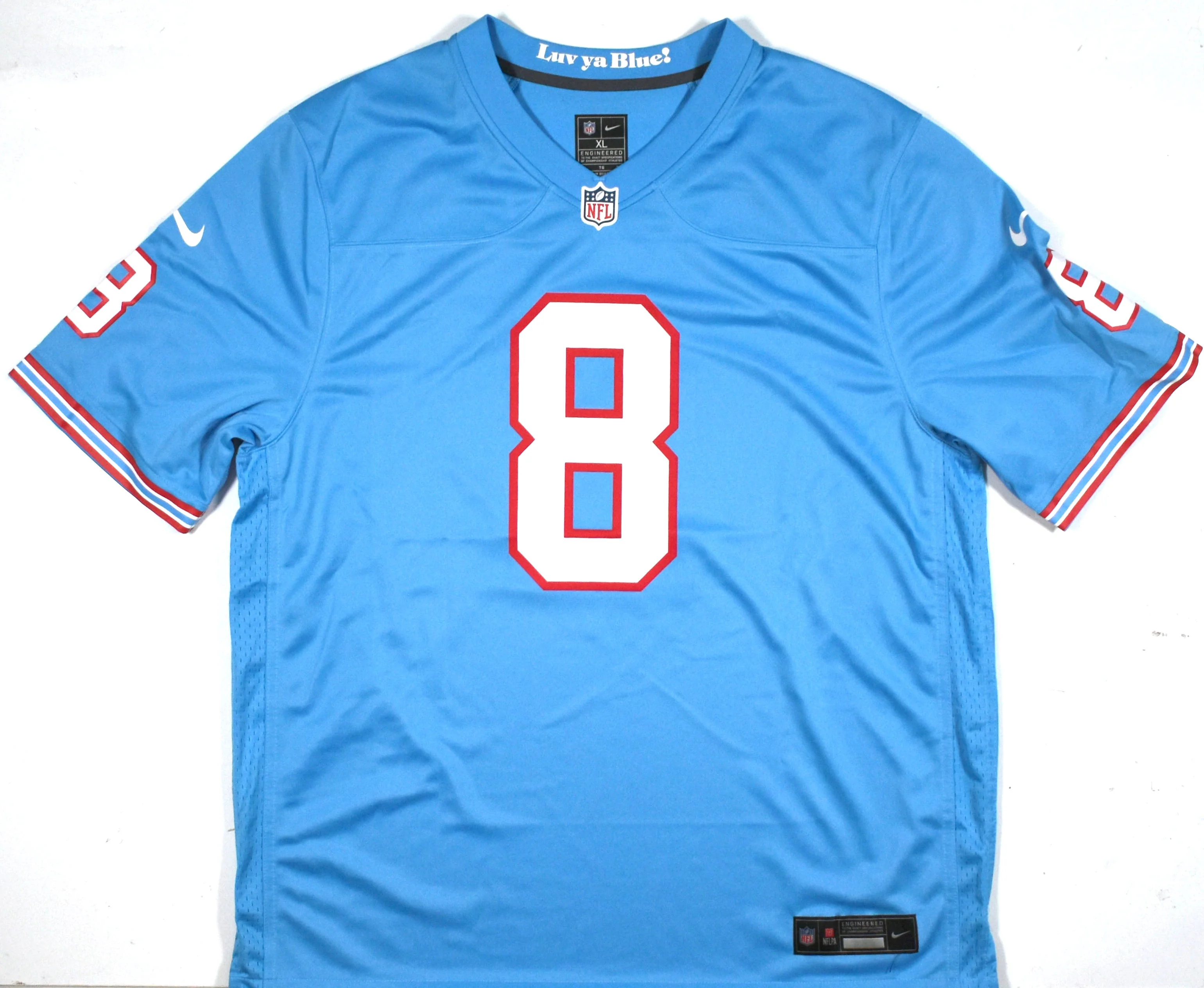 Will Levis Signed Tennessee Titans Nike Light Blue Game Jersey - Fanatics *Black - Image 3