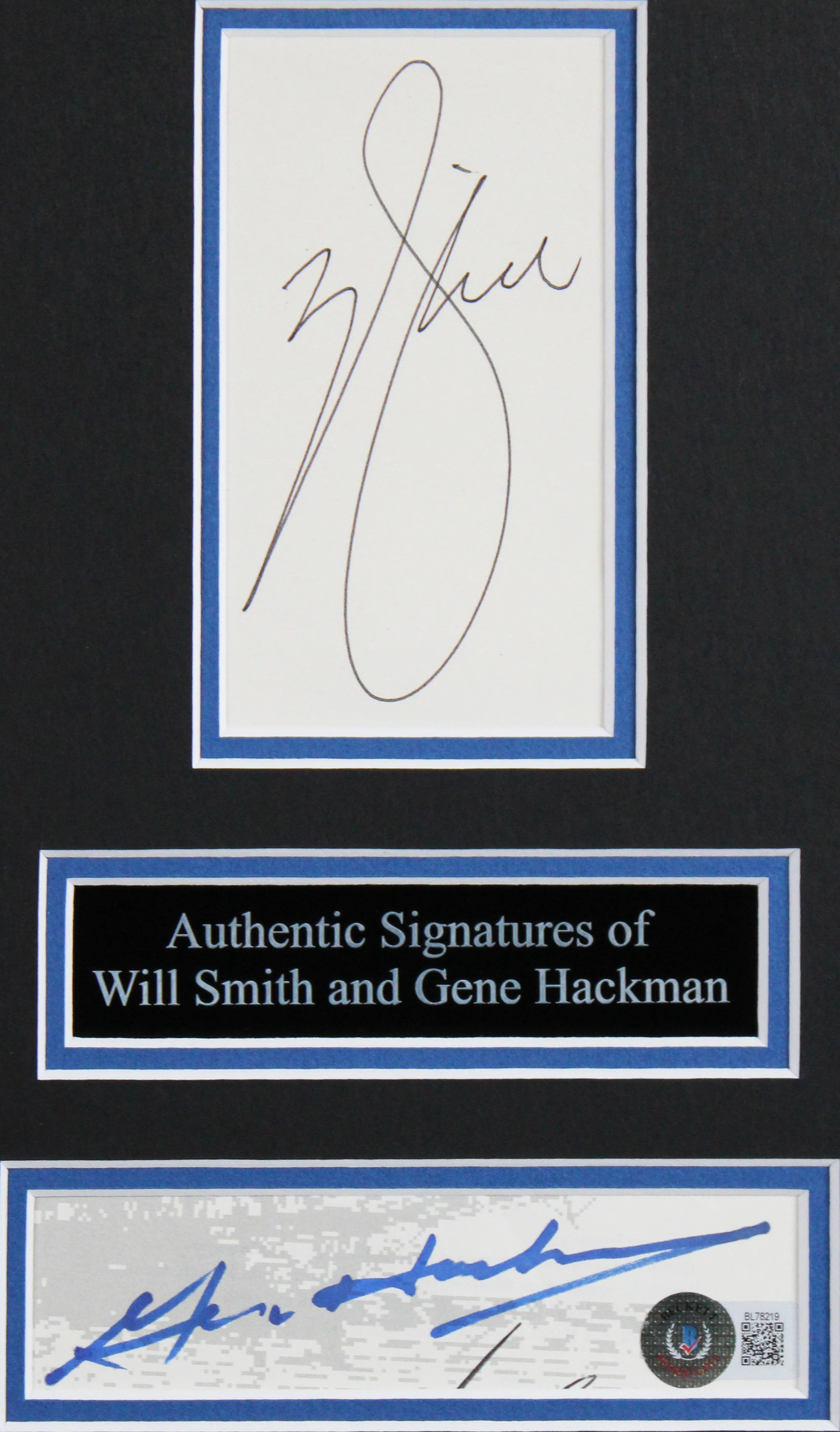 Will Smith & Gene Hackman Enemy Of The State Signed Framed Display BAS #BL78219 - Image 3