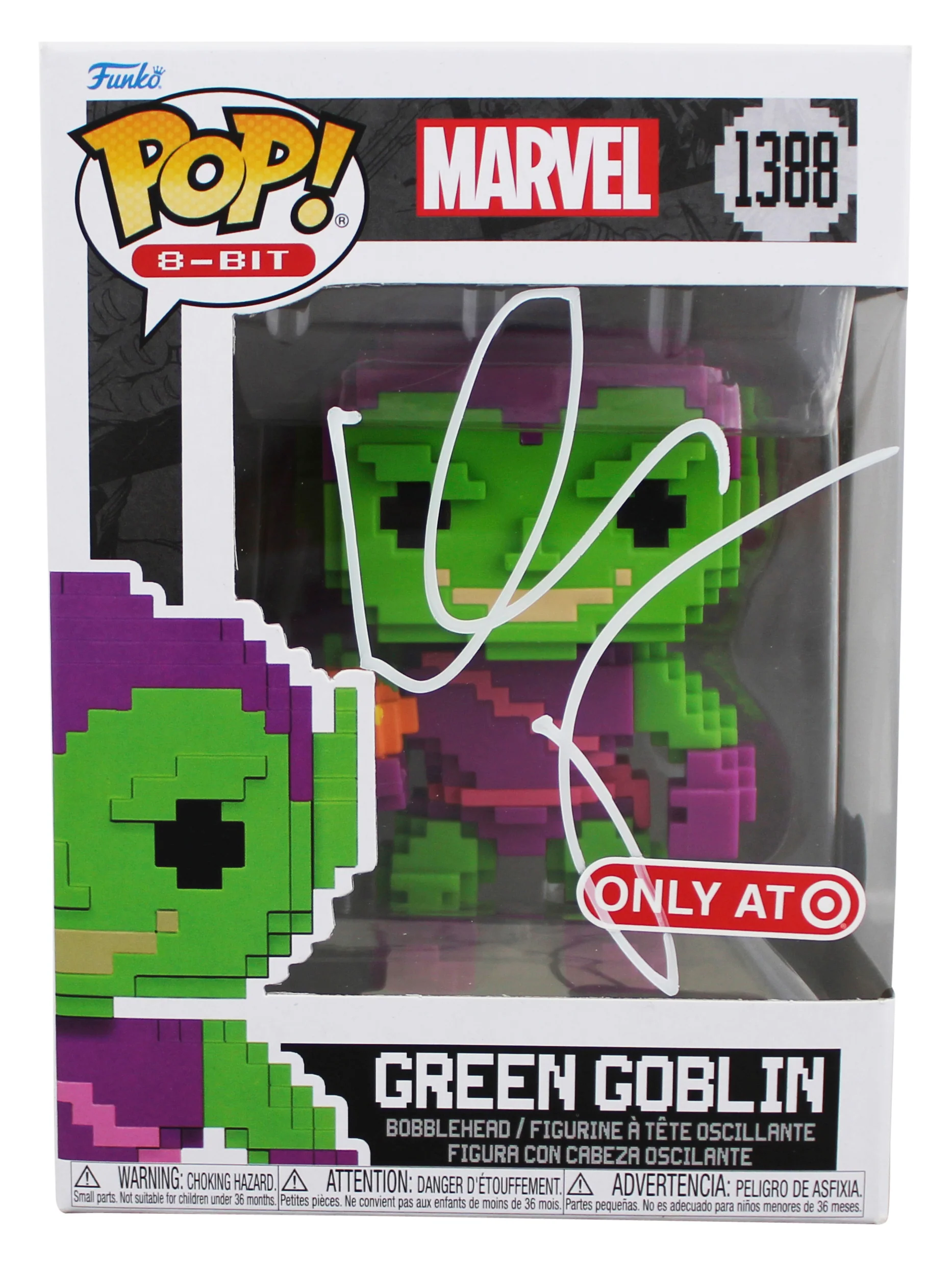 Willem Dafoe Spiderman Signed Green Goblin #1388 Funko Pop Figure BAS #BQ56455 - Image 2