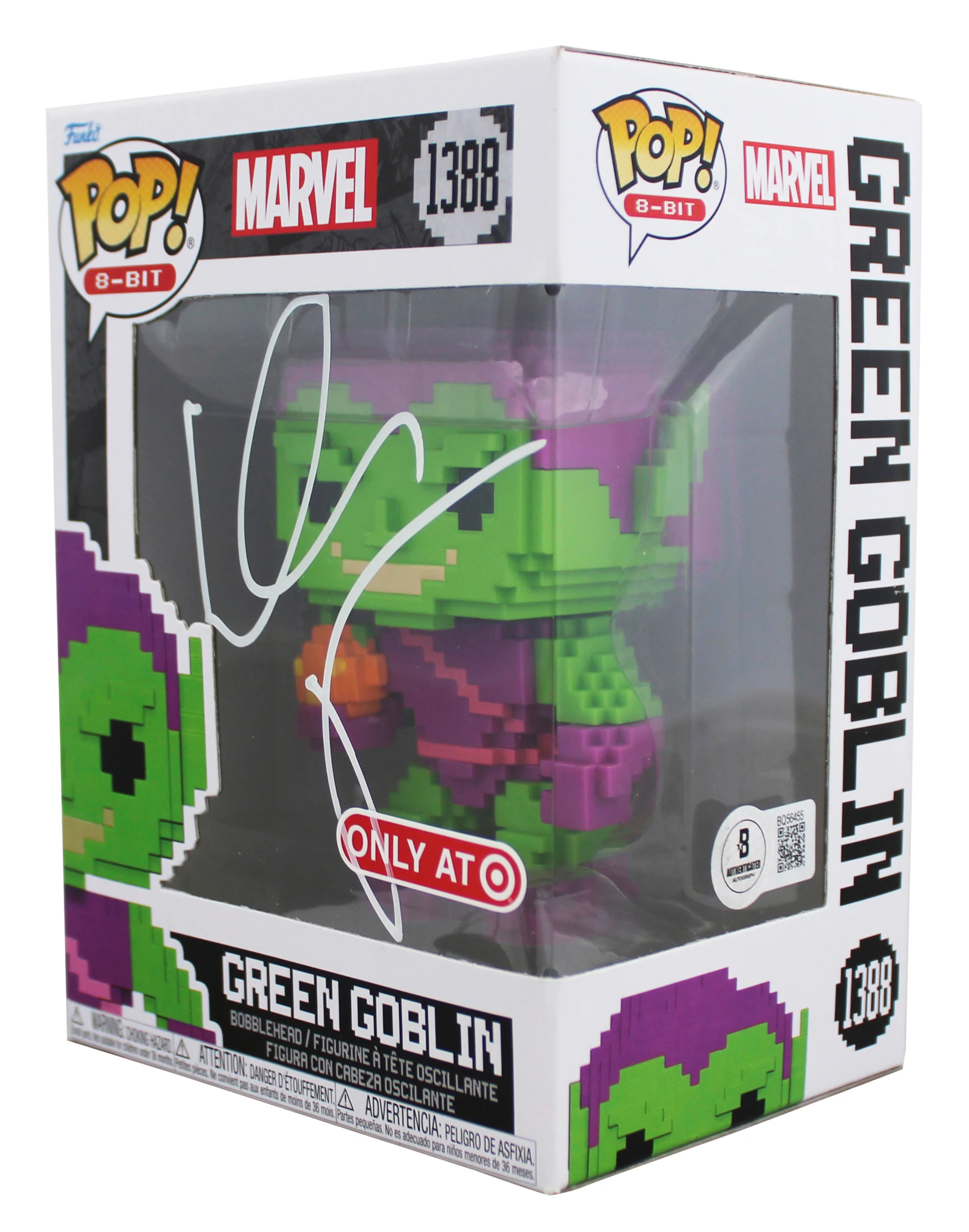 Willem Dafoe Spiderman Signed Green Goblin #1388 Funko Pop Figure BAS #BQ56455 - Image 3