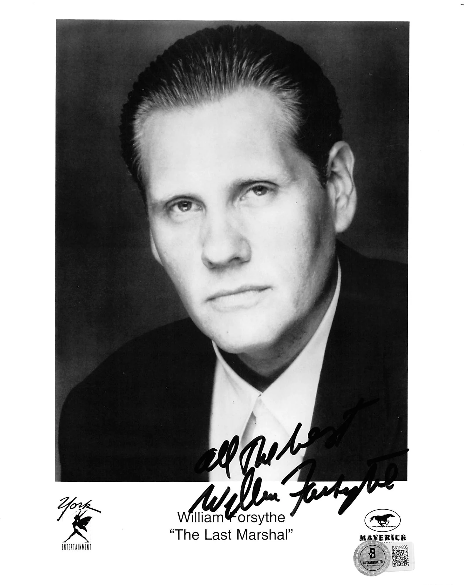 William Forsythe The Last Marshal Authentic Signed 8x10 Photo BAS #BN29206 - Image 2