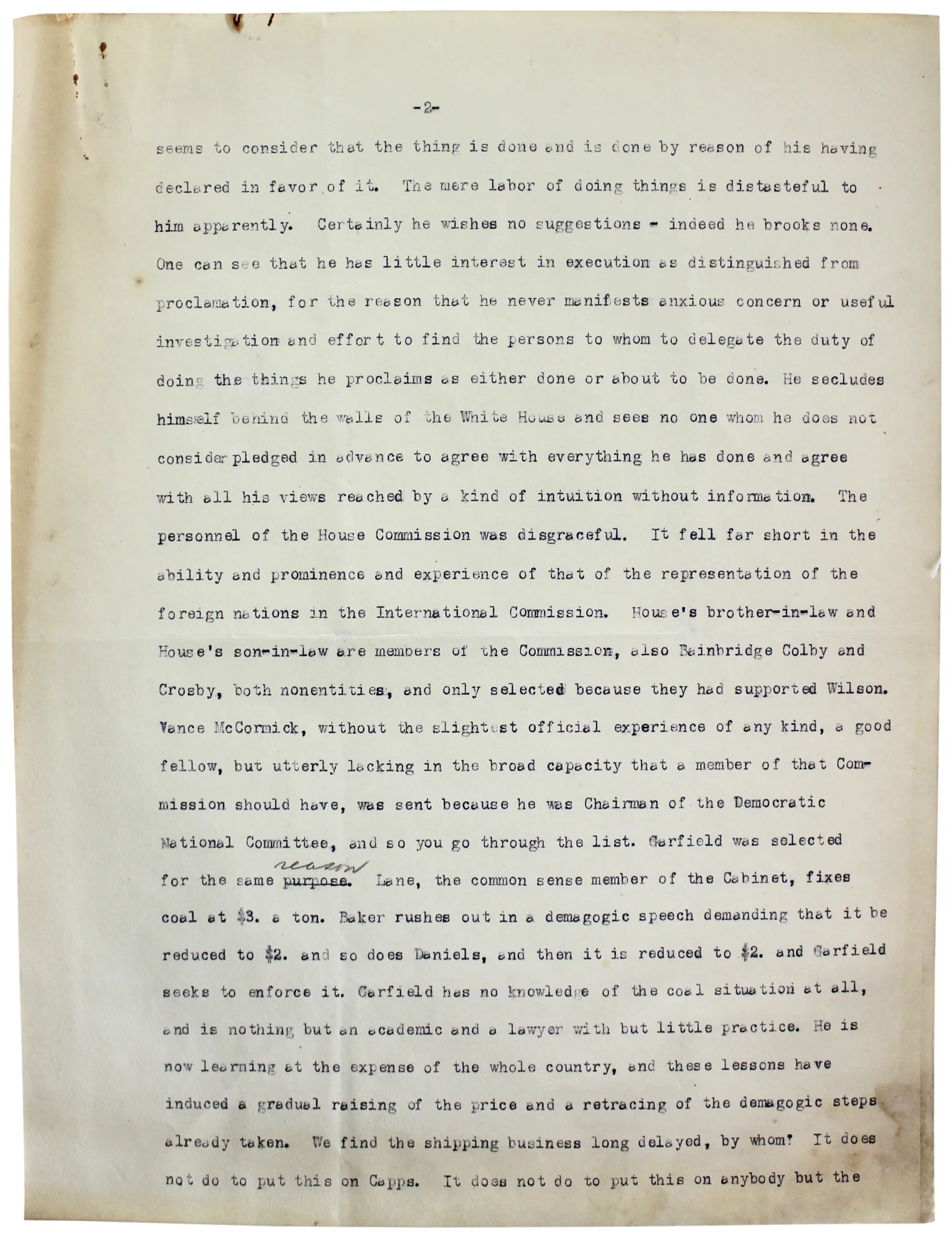 William H. Taft Signed 6 Page 8x10.5 Letter Dated December 24, 1917 BAS #A39056 - Image 6
