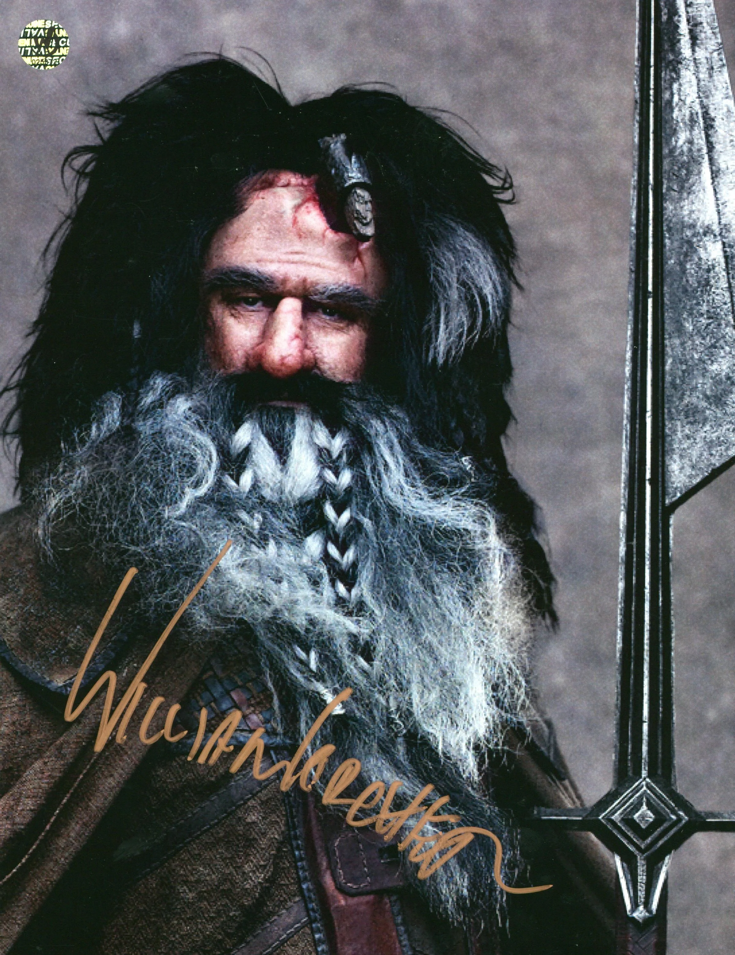 William Kircher The Hobbit Authentic Signed 8x10 Photo Wizard World 1 - Image 2