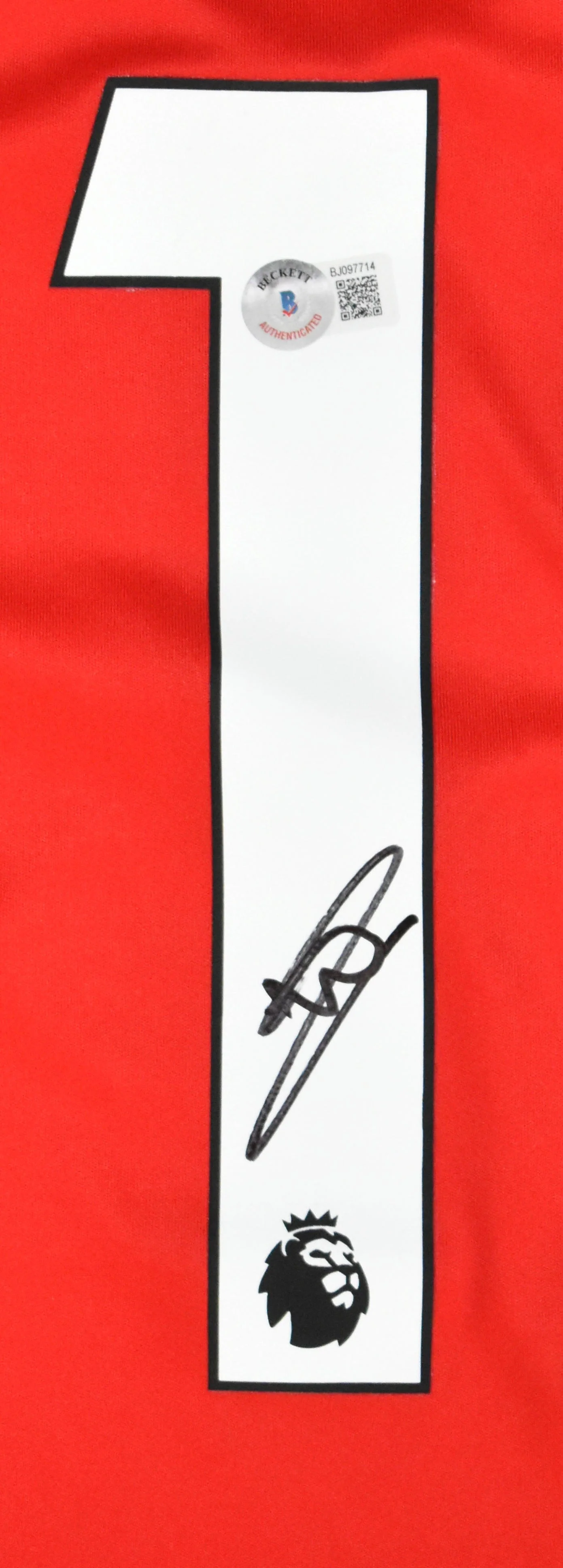William Saliba Autographed Arsenal Home Soccer Jersey #12 - Beckett Hologram *L - Image 2