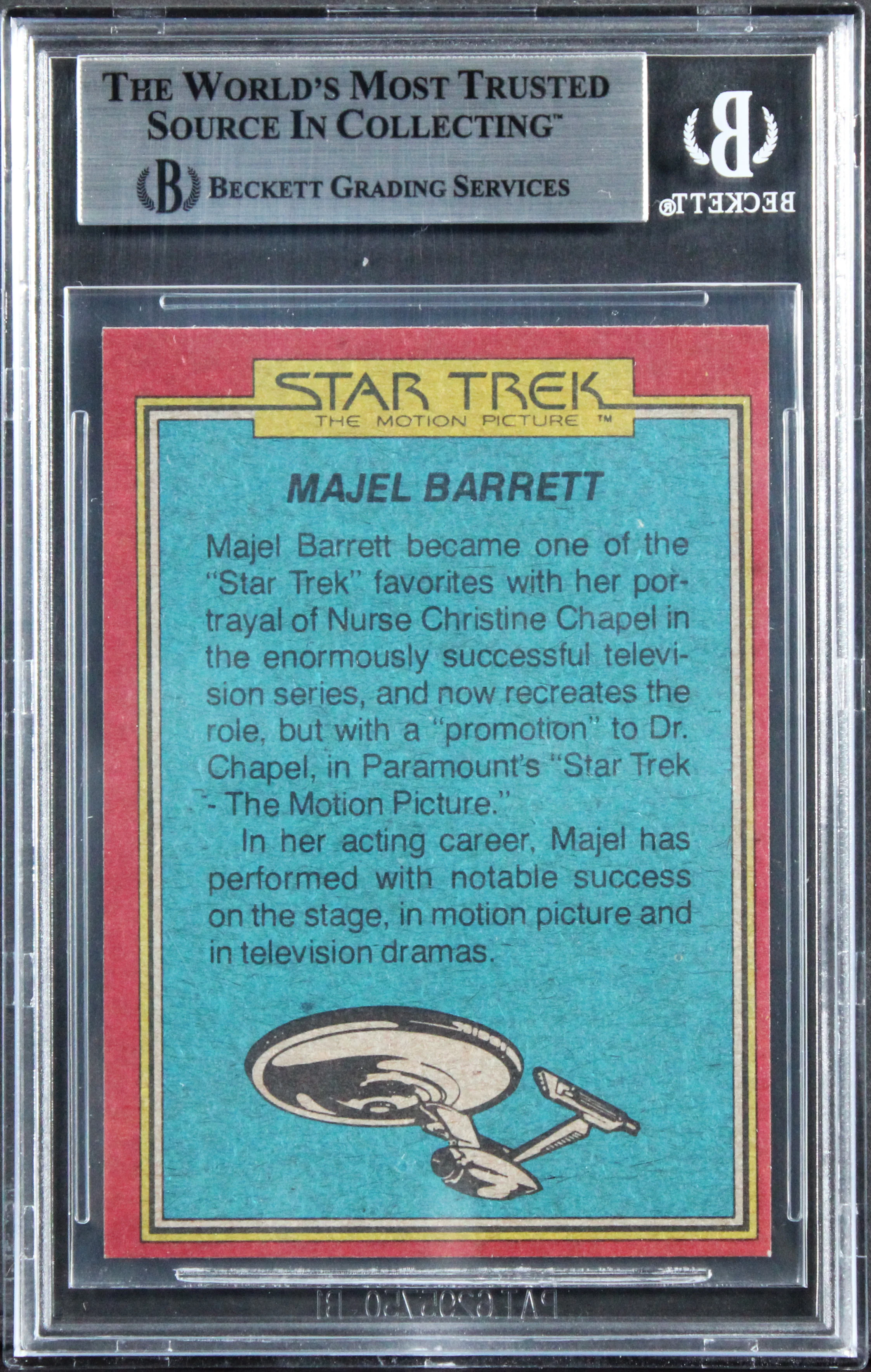 William Shatner Authentic Signed 1979 Star Trek #63 Explorer Card BAS Slabbed - Image 3