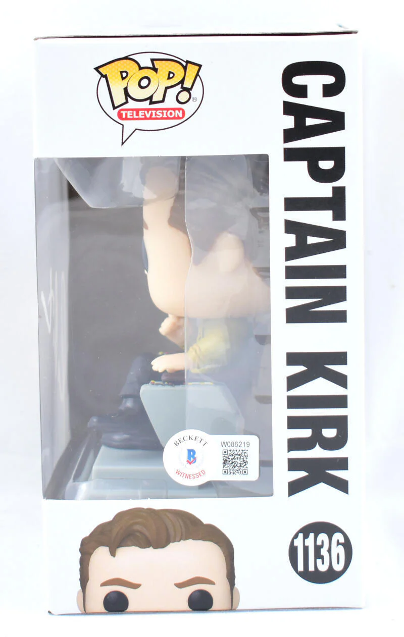 William Shatner Autographed Star Trek Funko Pop Figurine #1136- Beckett W Holo - Image 3