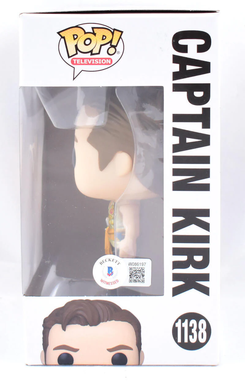William Shatner Autographed Star Trek Funko Pop Figurine #1138- Beckett W Holo - Image 3