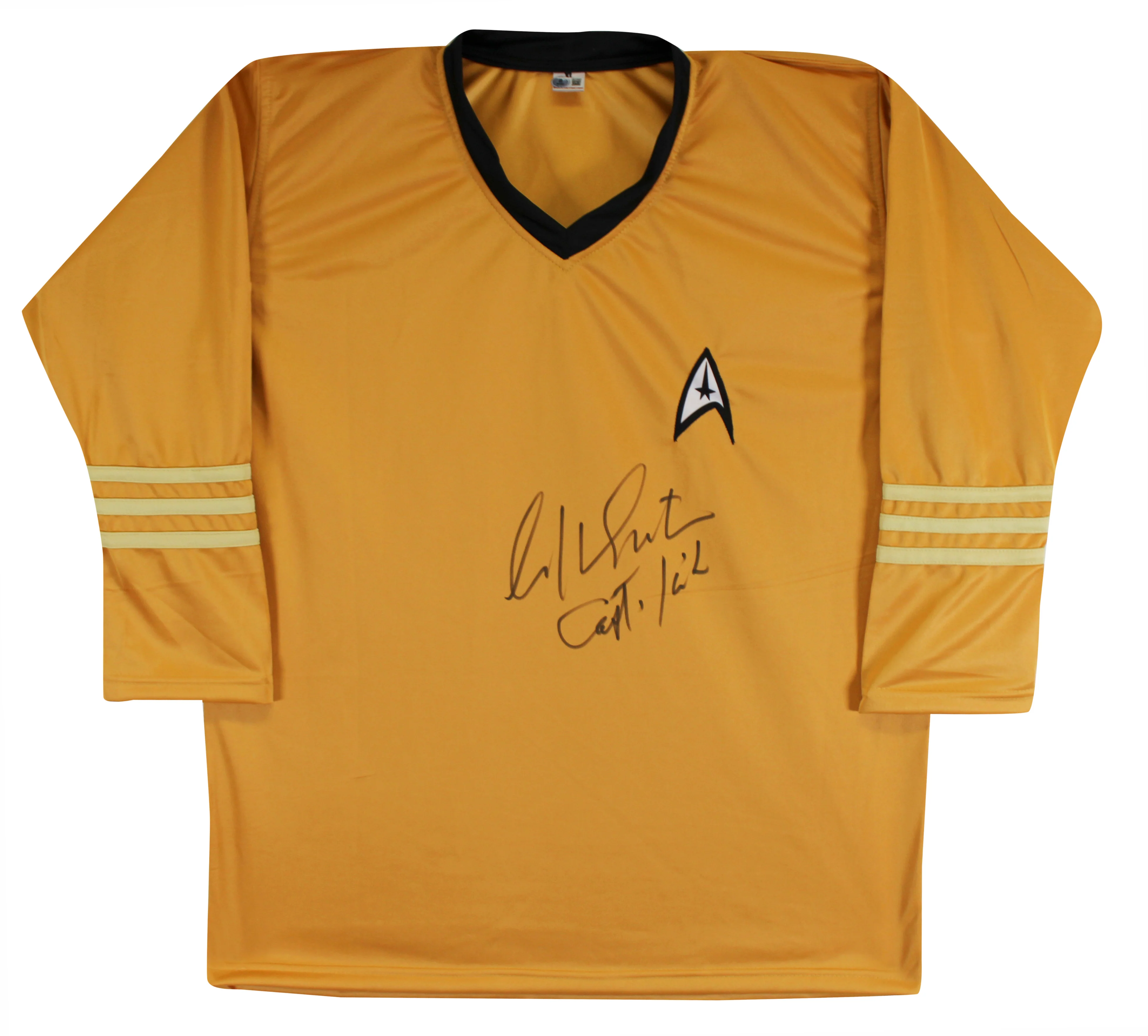 William Shatner Star Trek "Captain Kirk" Authentic Signed Uniform Shirt BAS Wit - Image 2