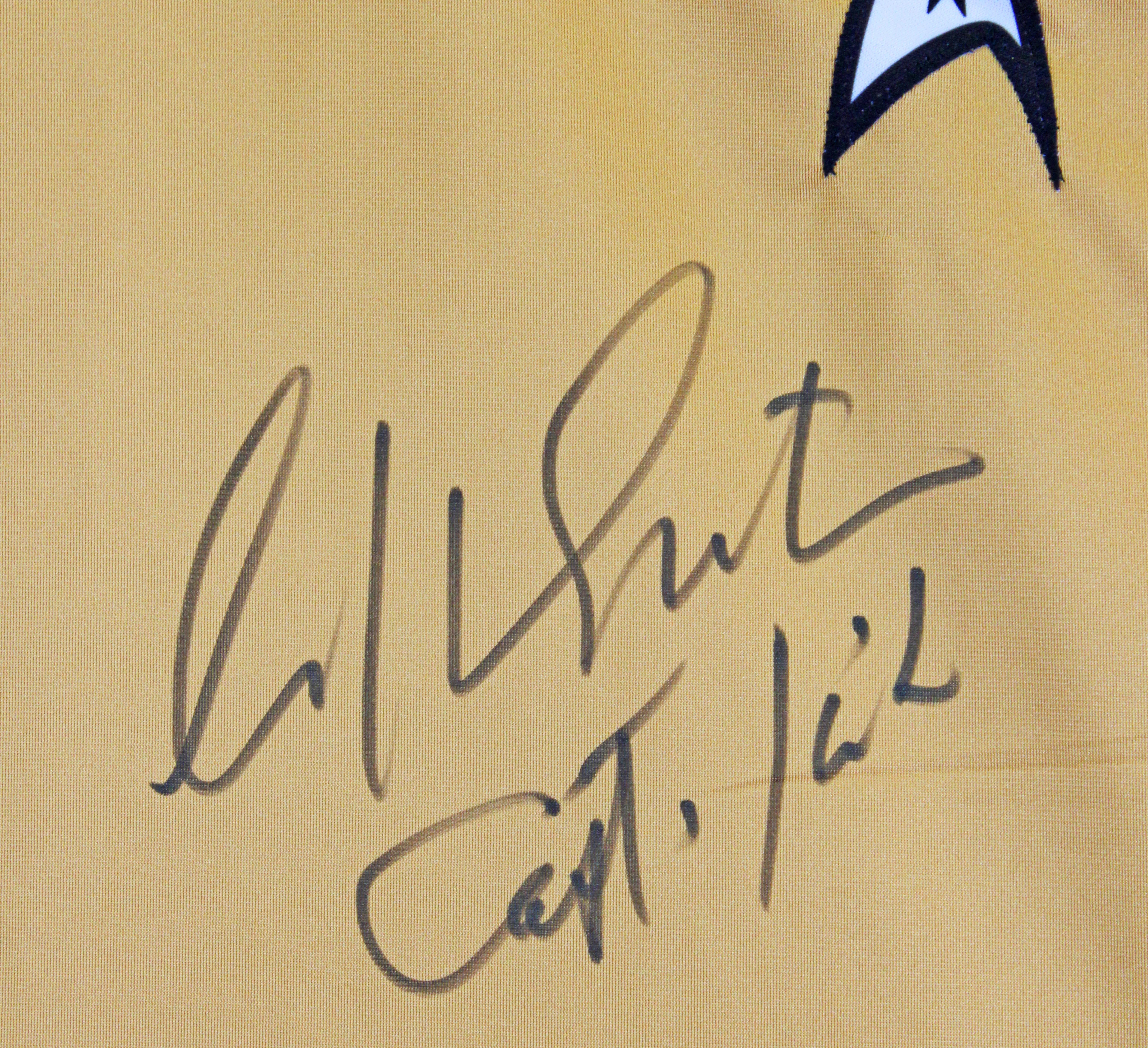 William Shatner Star Trek "Captain Kirk" Authentic Signed Uniform Shirt BAS Wit - Image 3