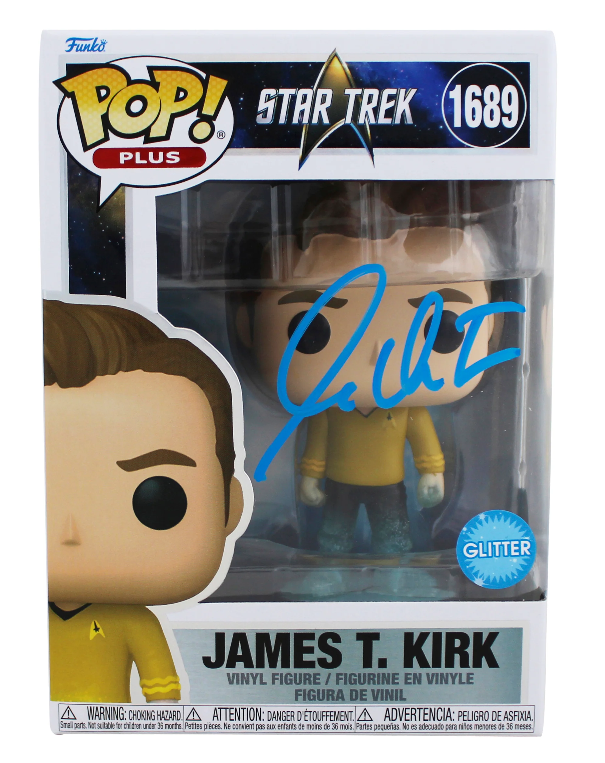 William Shatner Star Trek Signed James T. Kirk #1689 Funko Pop Figure BAS Wit - Image 2