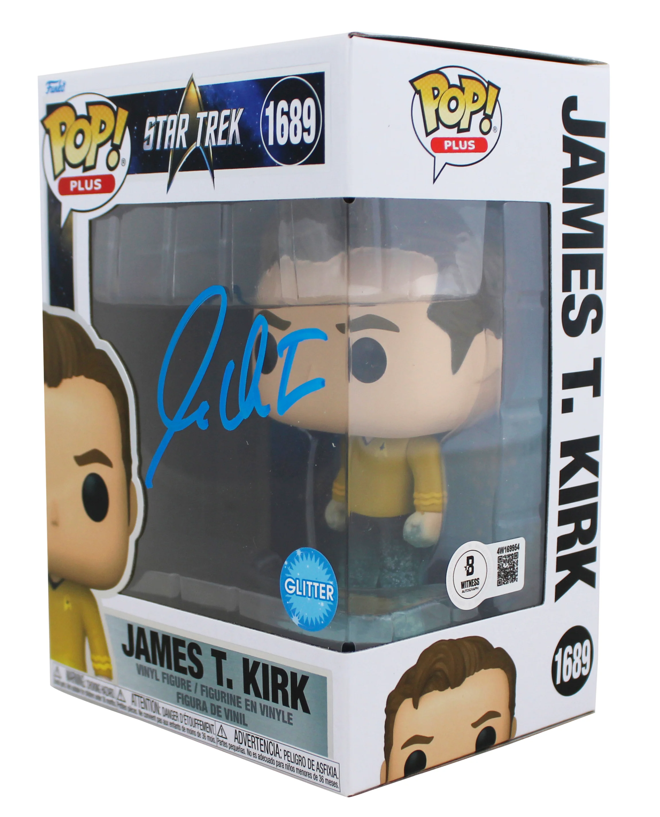 William Shatner Star Trek Signed James T. Kirk #1689 Funko Pop Figure BAS Wit - Image 3