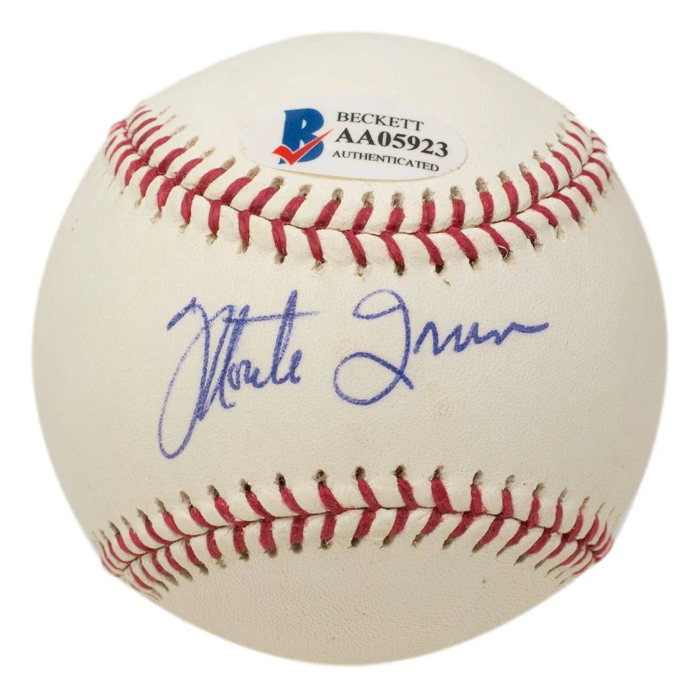 Willie Mays Monte Irvin Dual Signed Giants Baseball BAS LOA AA05923 - Image 2