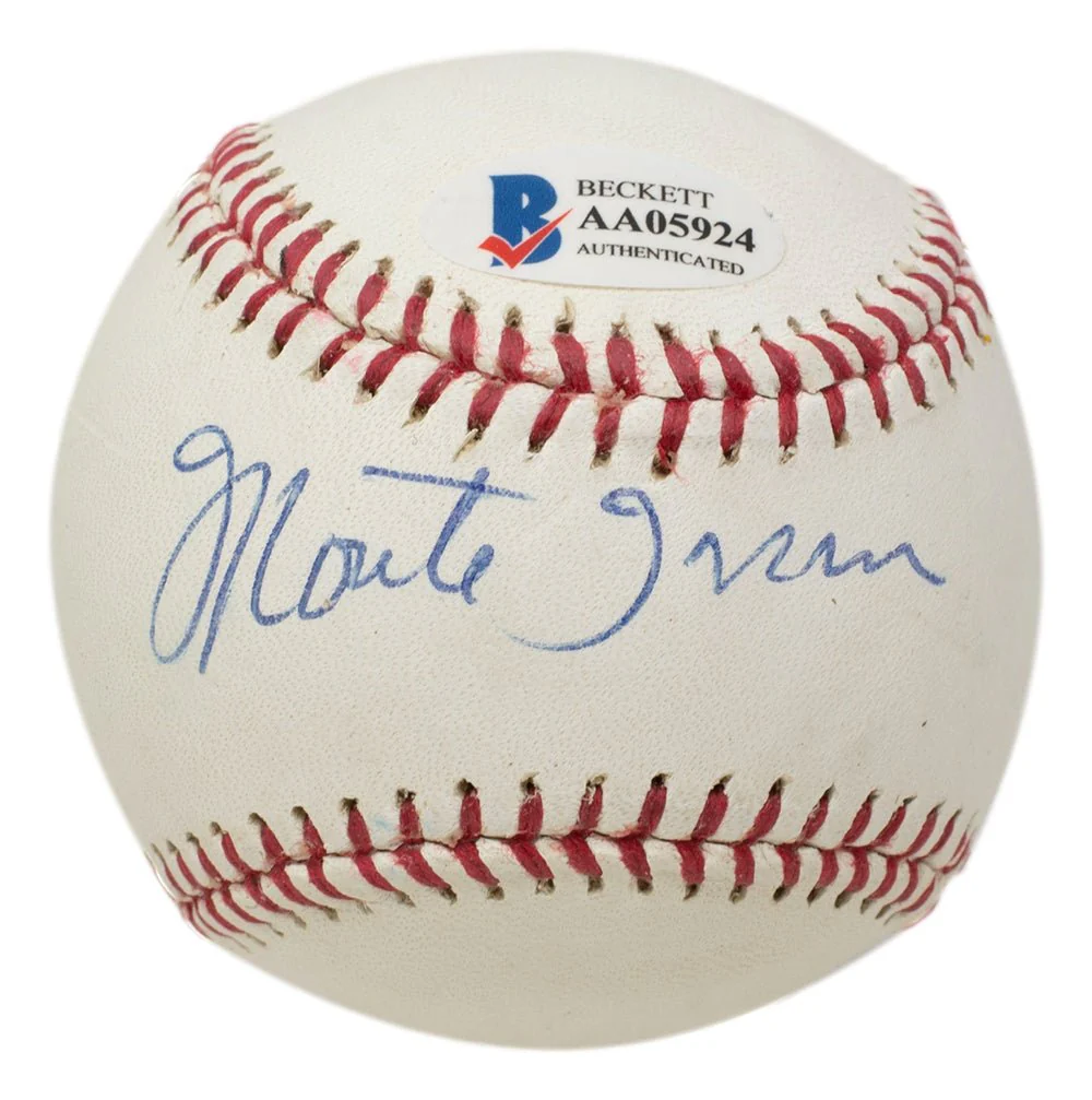 Willie Mays Monte Irvin Dual Signed Giants Baseball BAS LOA AA05924 - Image 2