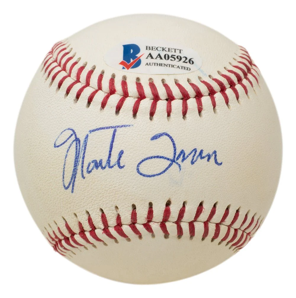 Willie Mays Monte Irvin Dual Signed Giants Baseball BAS LOA AA05926 - Image 2