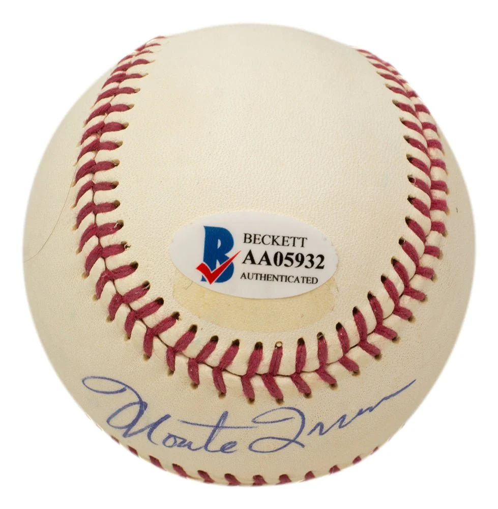 Willie Mays Monte Irvin Dual Signed Giants Baseball BAS LOA AA05932 - Image 3