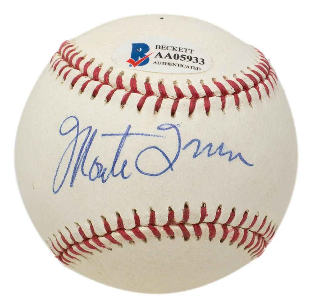 Willie Mays Monte Irvin Dual Signed Giants Baseball BAS LOA AA05933 - Image 2