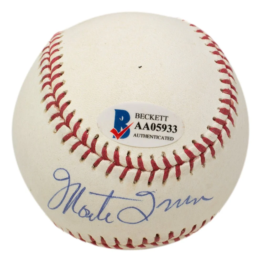 Willie Mays Monte Irvin Dual Signed Giants Baseball BAS LOA AA05933 - Image 3