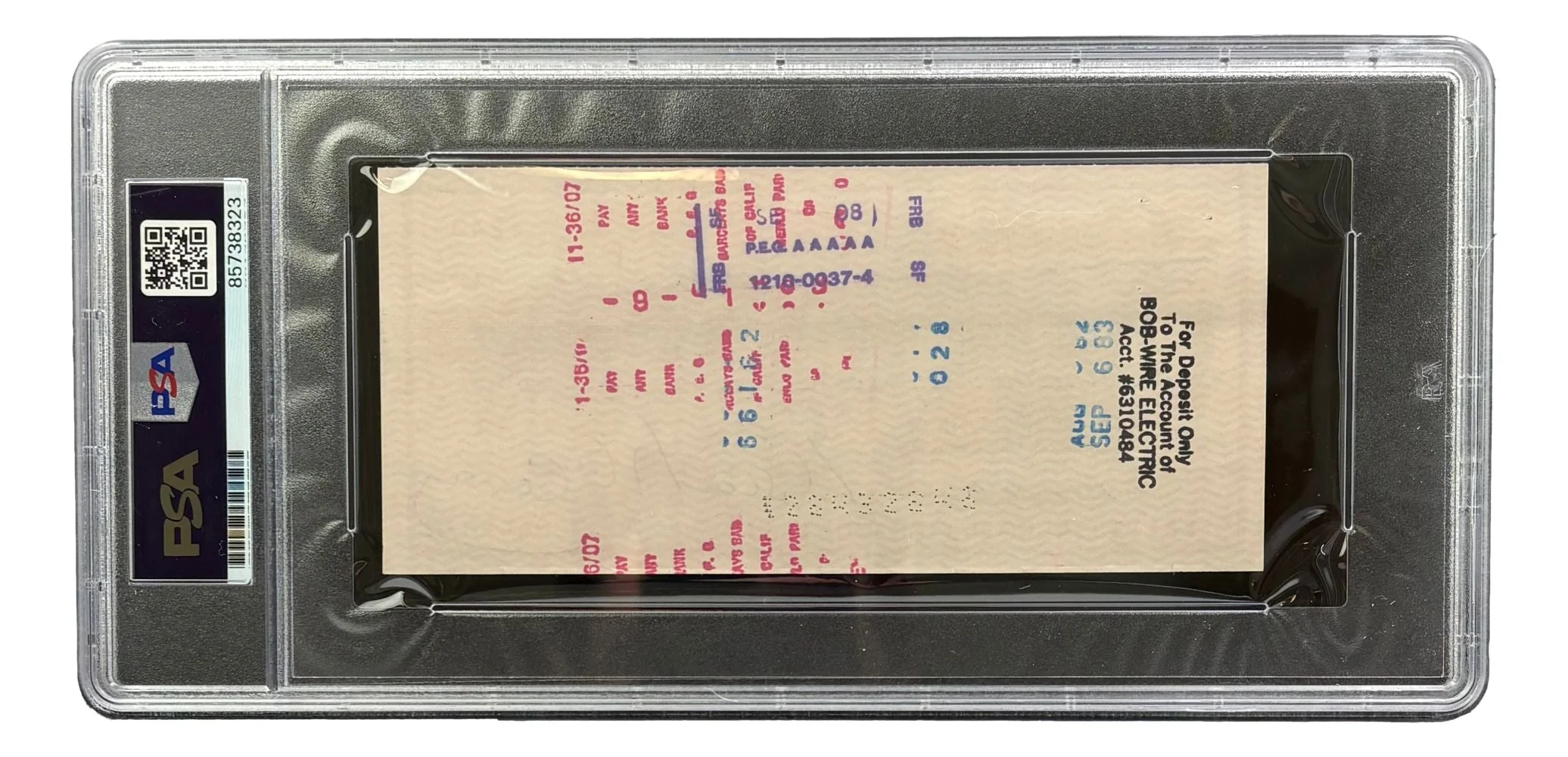 Willie McCovey San Francisco Giants Signed Bank Check #243 PSA/DNA - Image 2