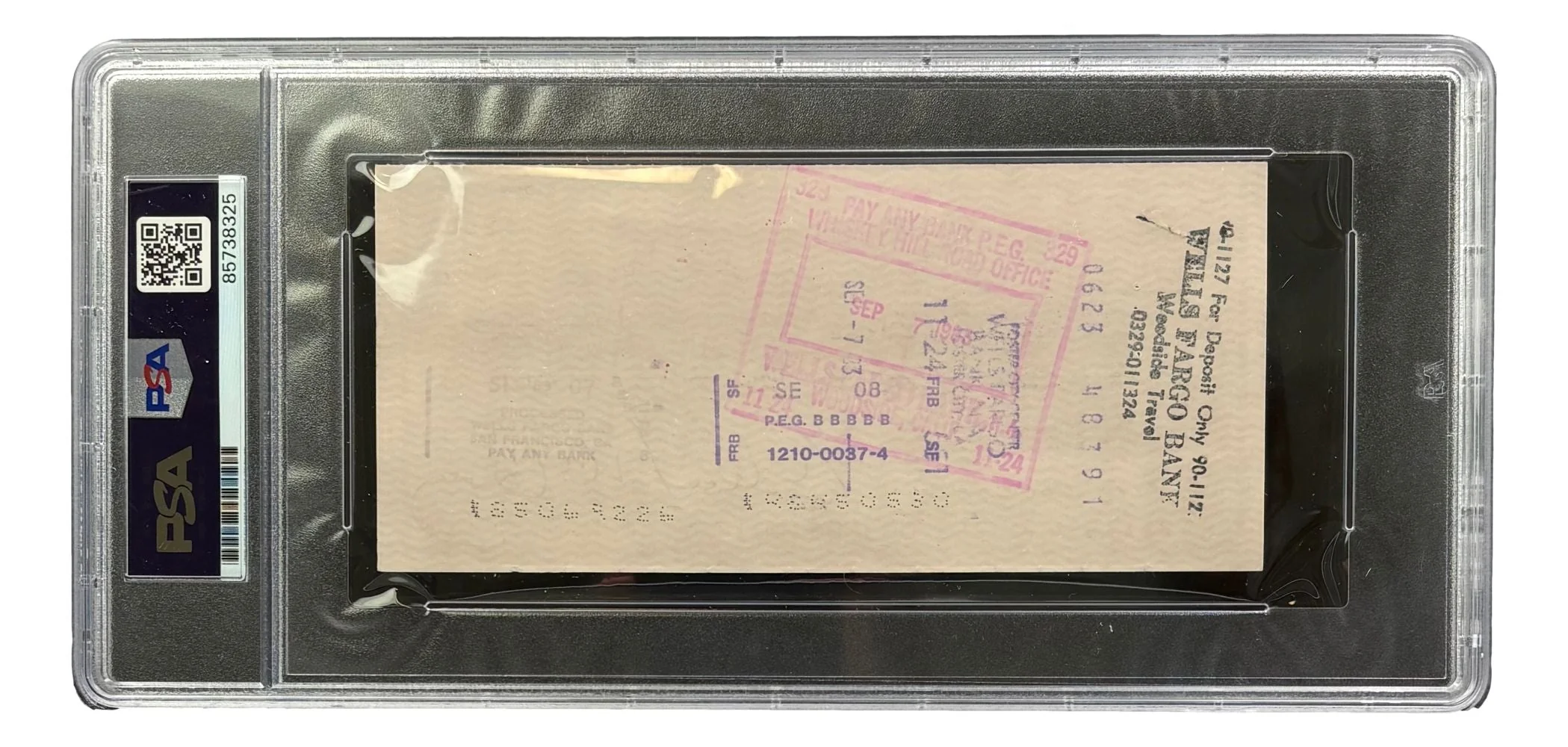 Willie McCovey San Francisco Giants Signed Bank Check #250 PSA/DNA - Image 2