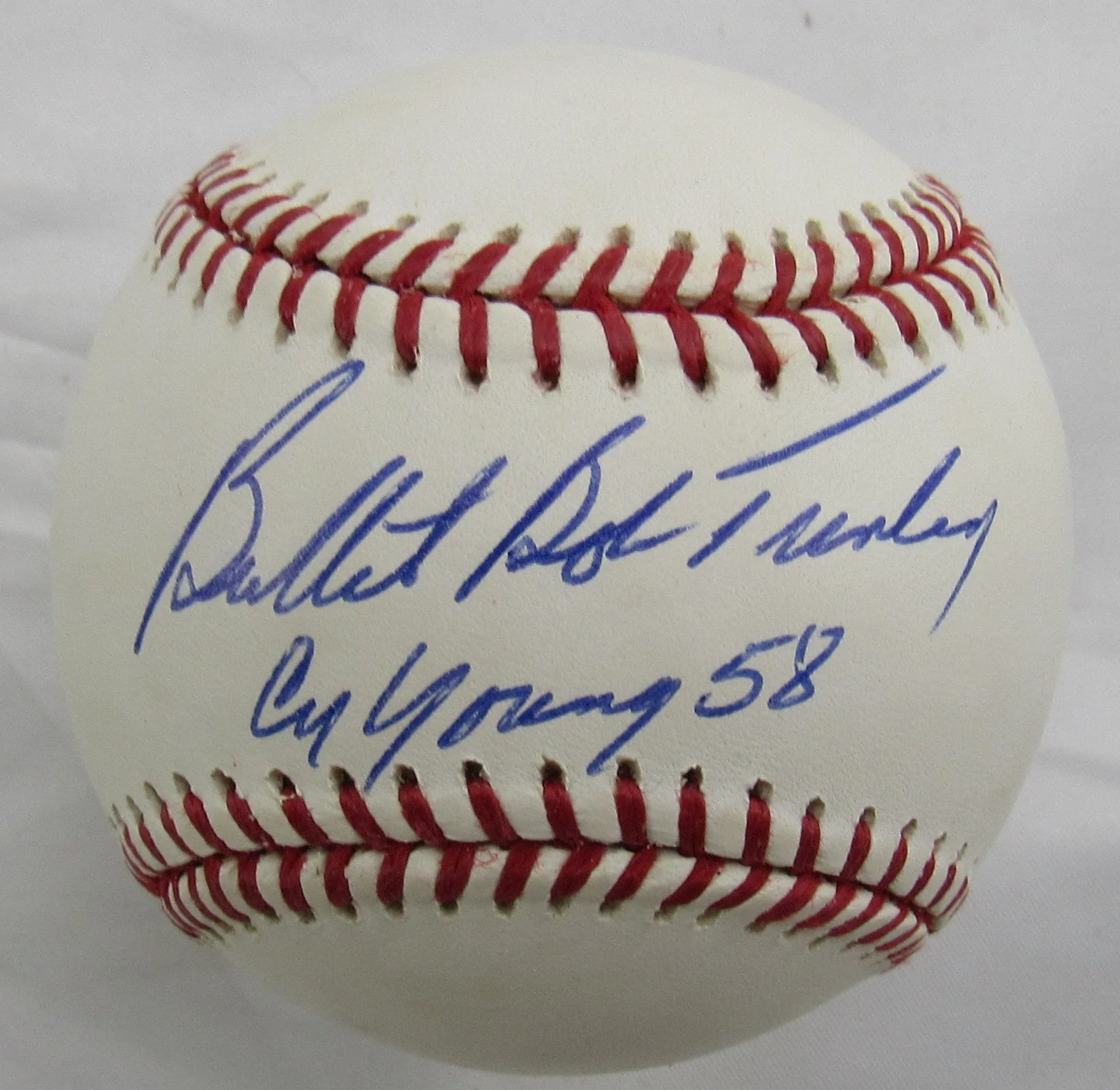 Bob Turley Signed Auto Rawlings Baseball JSA CM07254 w/Cy Young 1958 Inscription