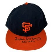 Willie McCovey Signed Giants Cooperstown Collection Hat 521 HRs Insc PSA - Image 4