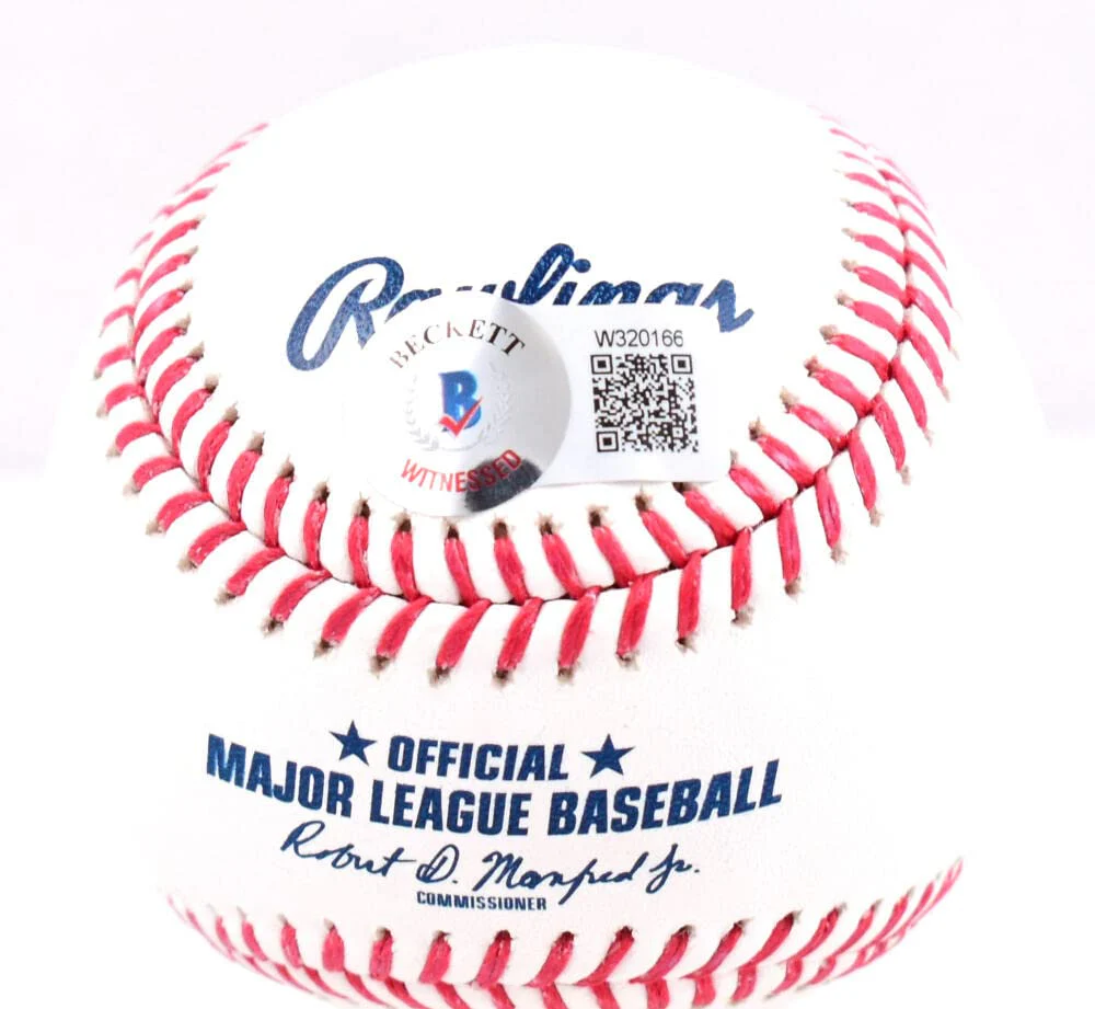 Willie Randolph Signed Rawlings OML Baseball w/96,98,99,00 WS Champs- Beckett W - Image 7