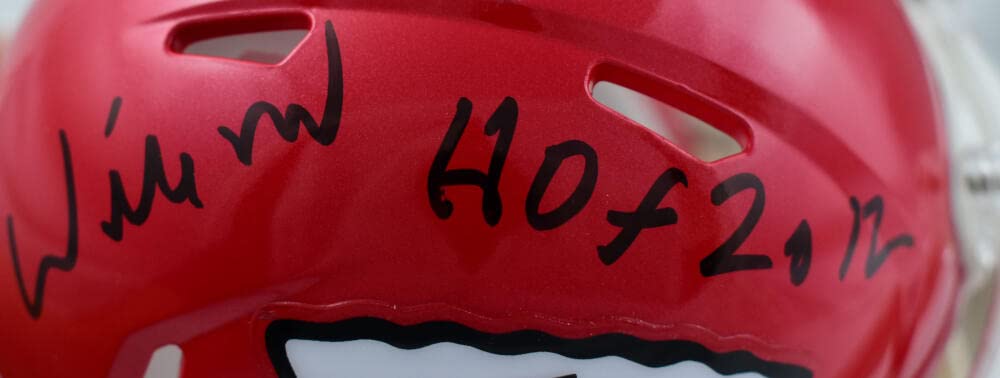 Willie Roaf Autographed Kansas City Chiefs Speed Mini Helmet w/HOF- Prova *Black - Image 6