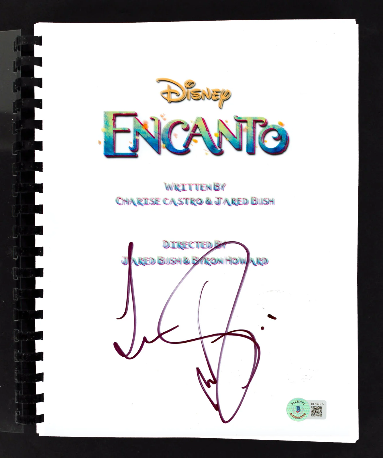 Wilmer Valderrama Encanto Authentic Signed Movie Script Autographed BAS #BF14655 - Image 2
