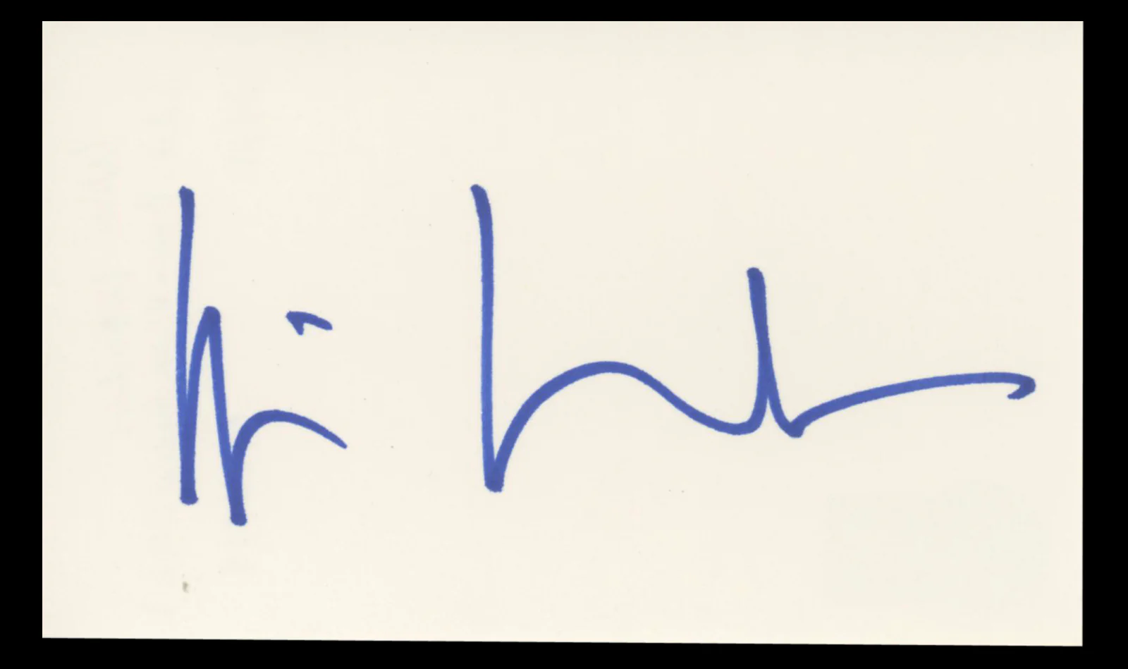 Wim Wenders Buena Vista Social Club Authentic Signed 3x5 Index Card BAS #BT01218 - Image 2