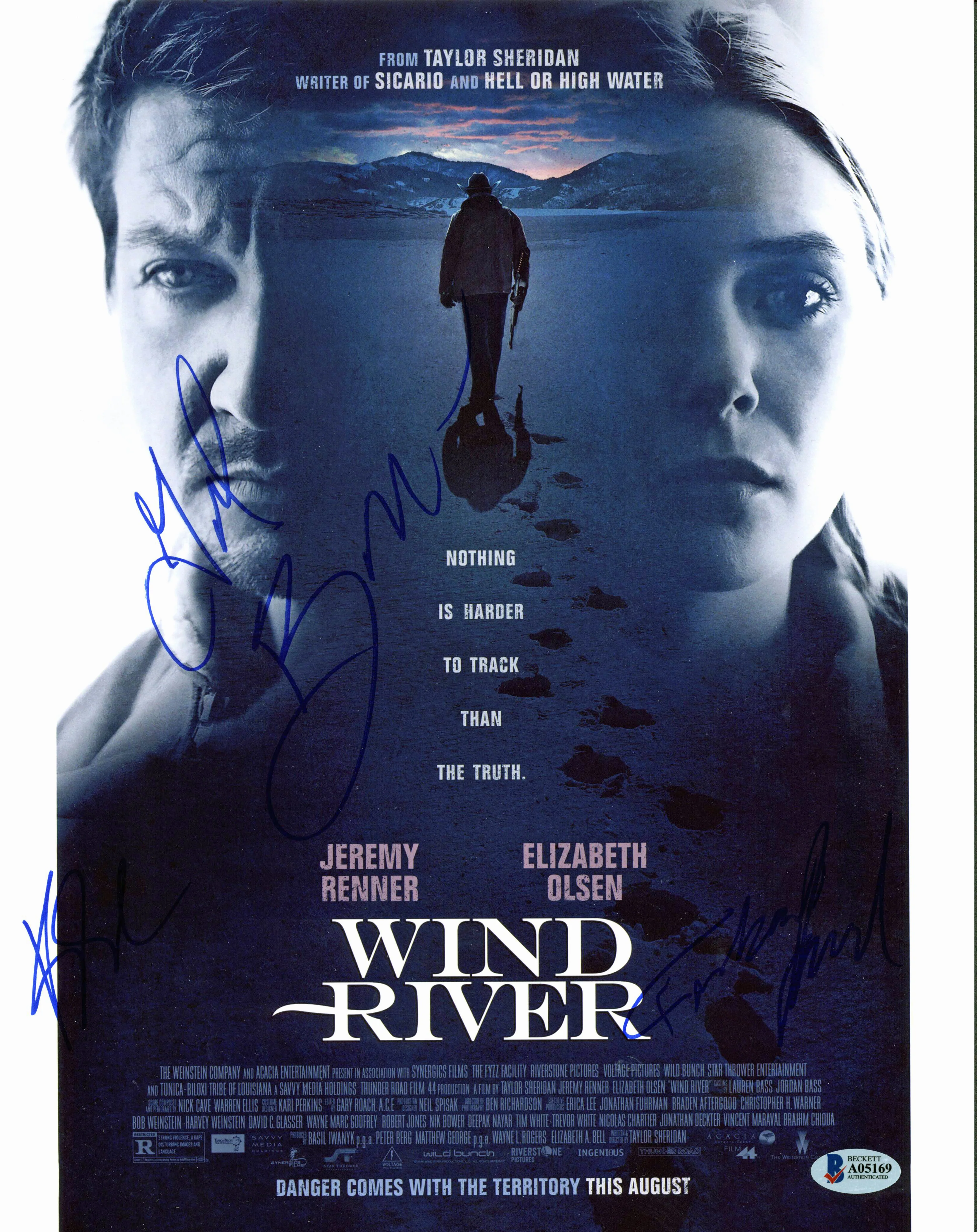 Wind River (Chow, Birmingham +1) Authentic Signed 11x14 Photo BAS #A05169